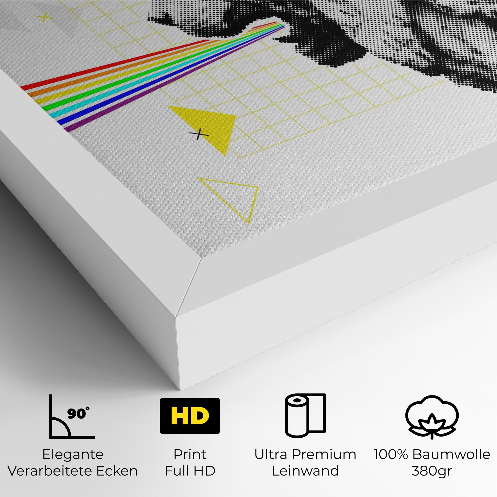 Leinwandbild Lion Collage mockup 4