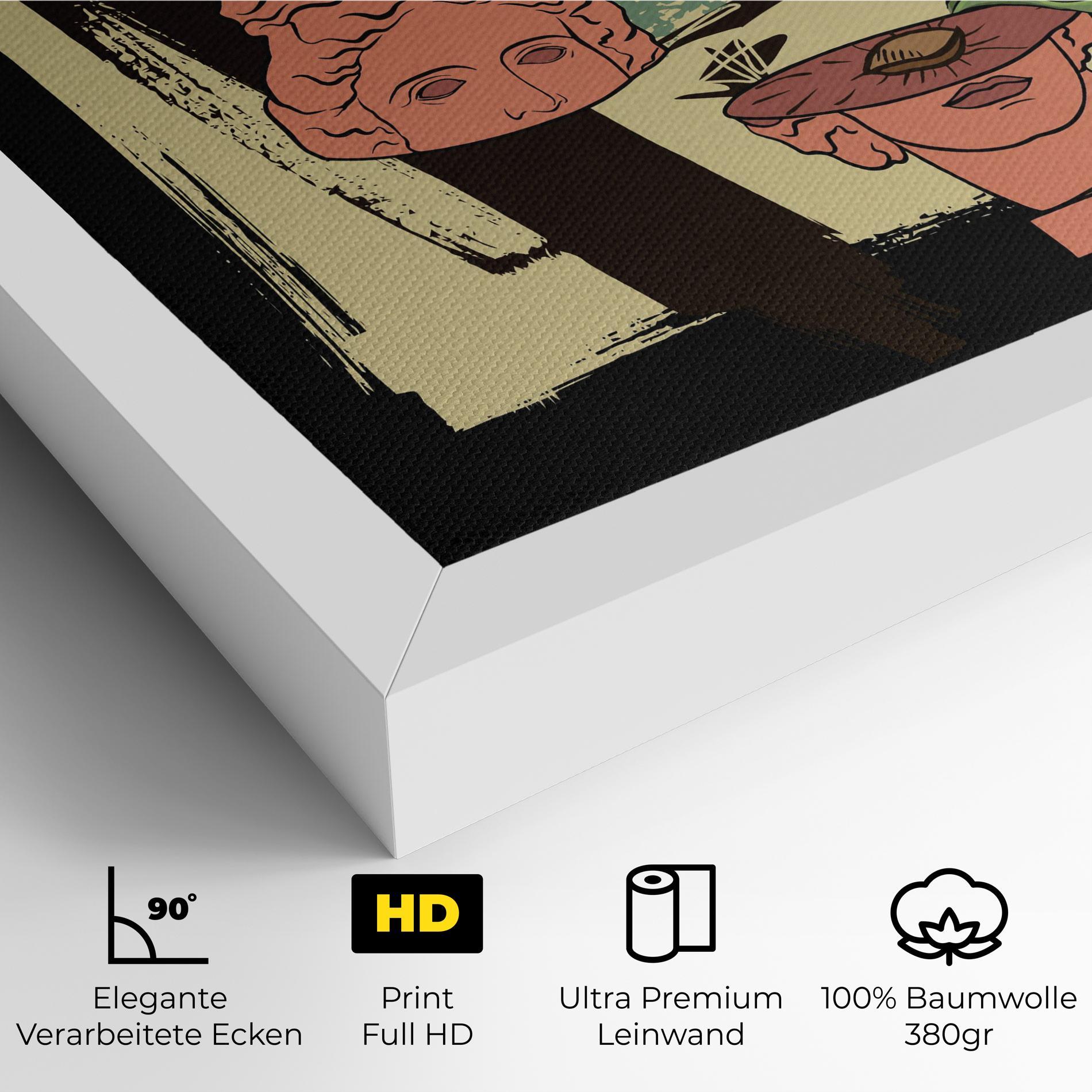 Leinwandbild Statue Fruit mockup 4