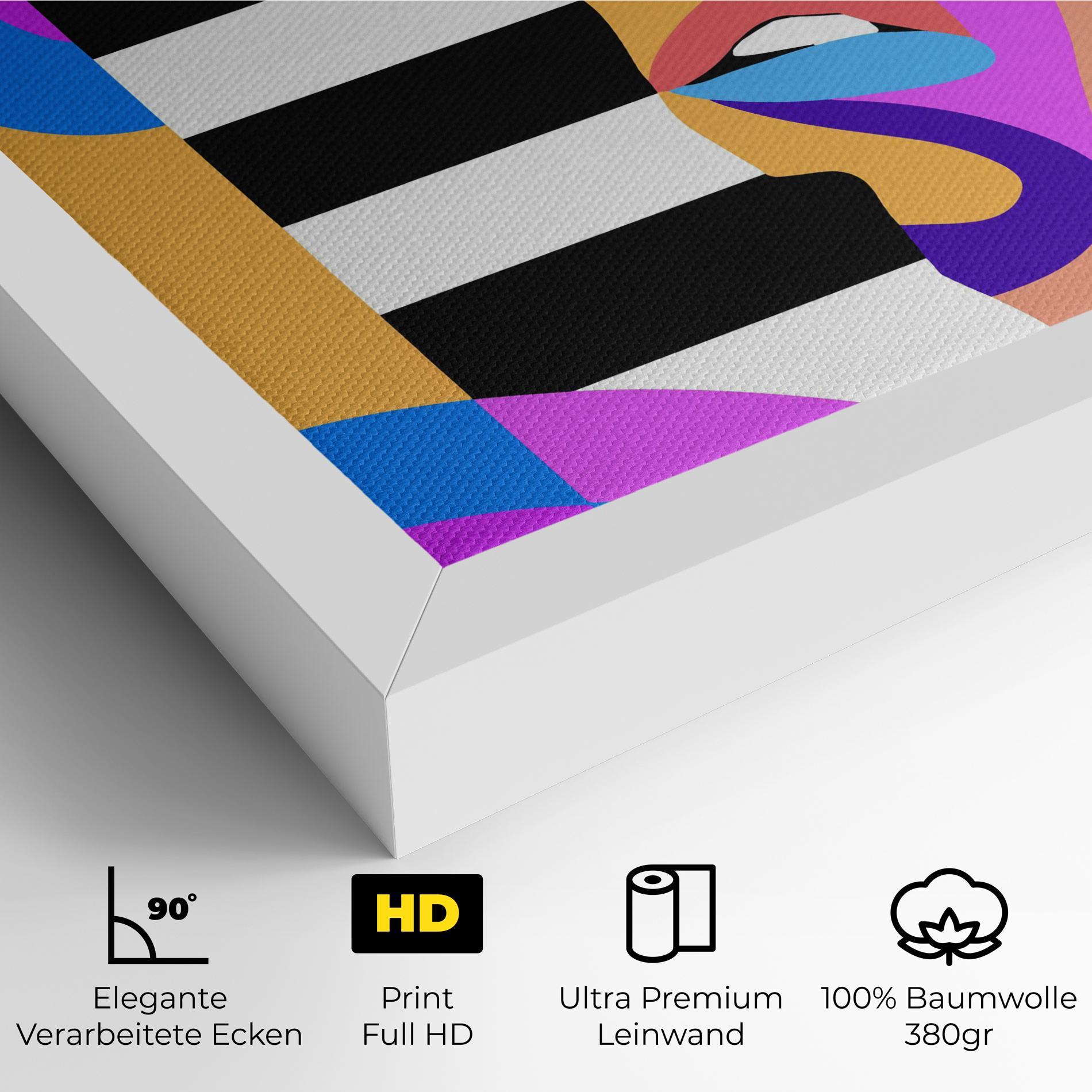 Leinwandbild Woman Art Face mockup 4