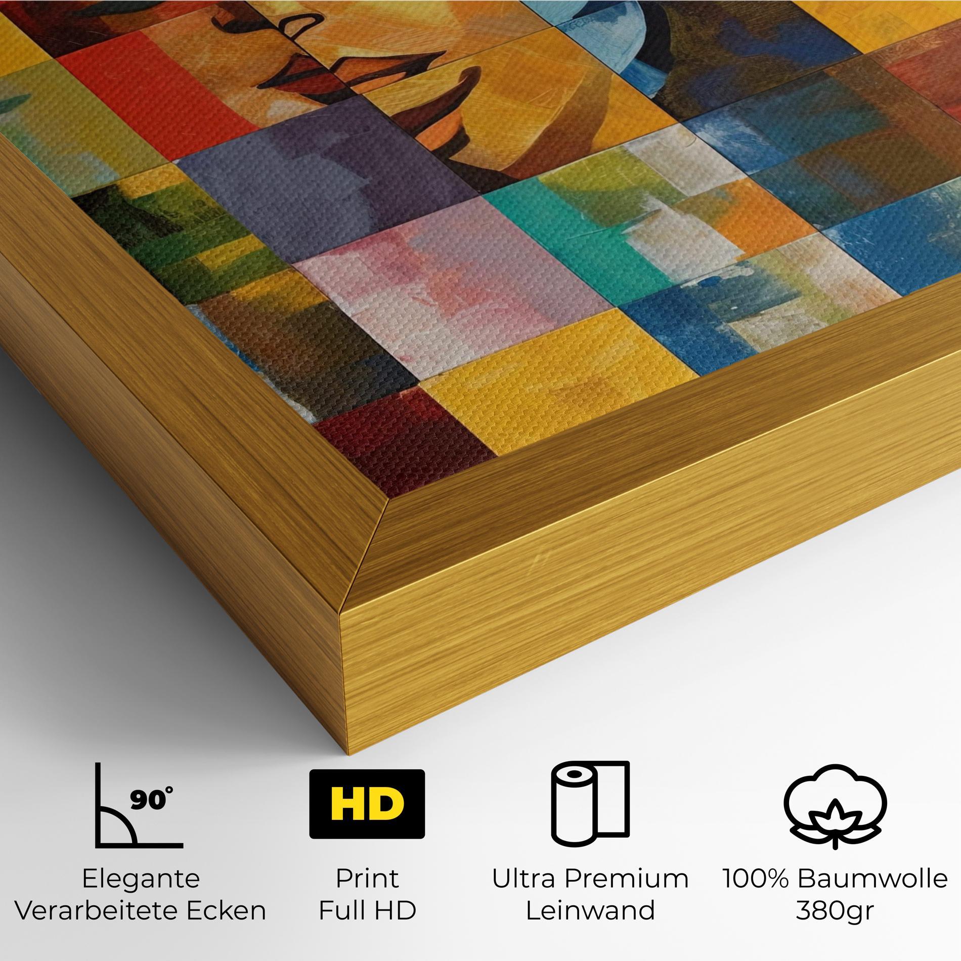 Leinwandbild Abstract Concept Collage mockup 4