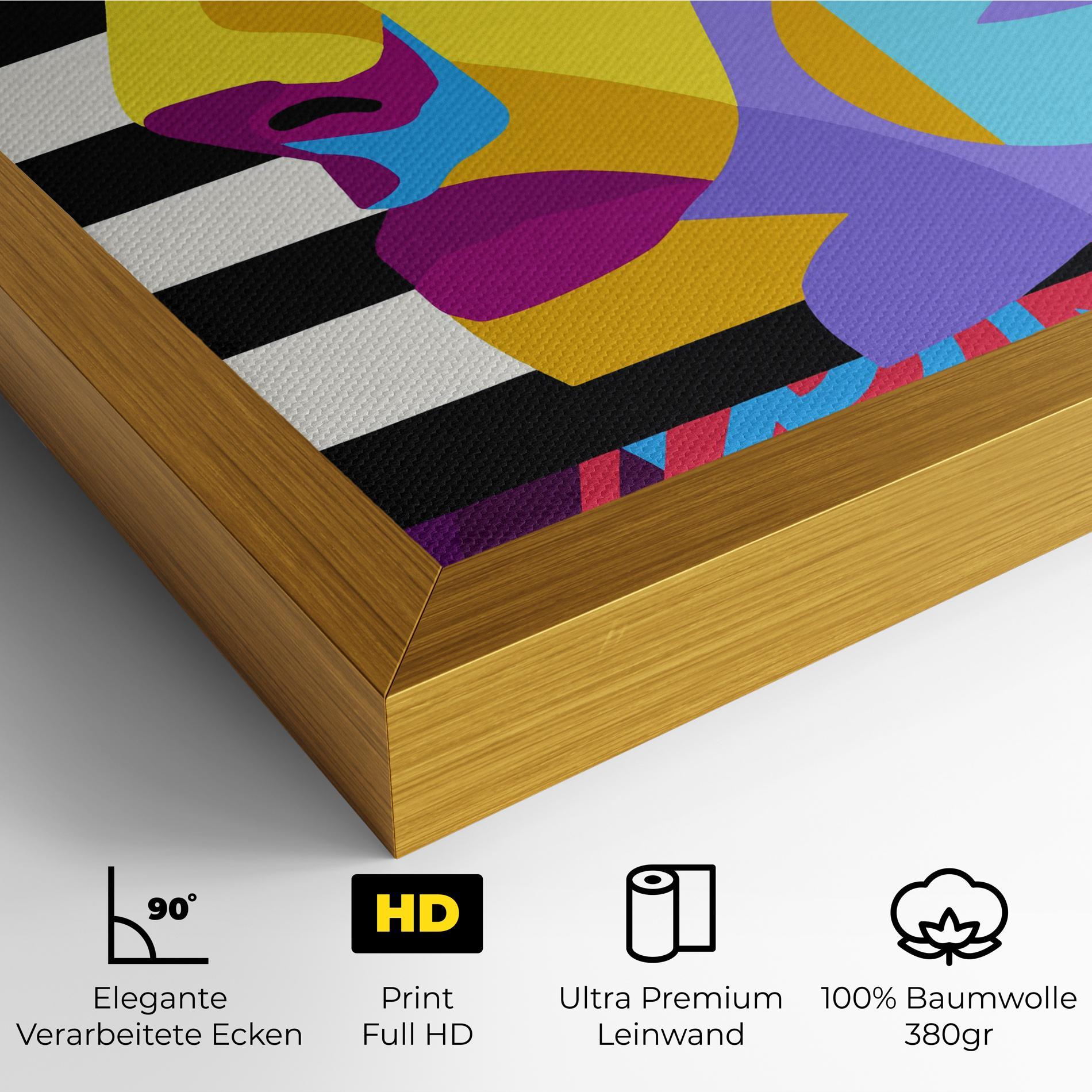 Leinwandbild Abstract Male Face mockup 4