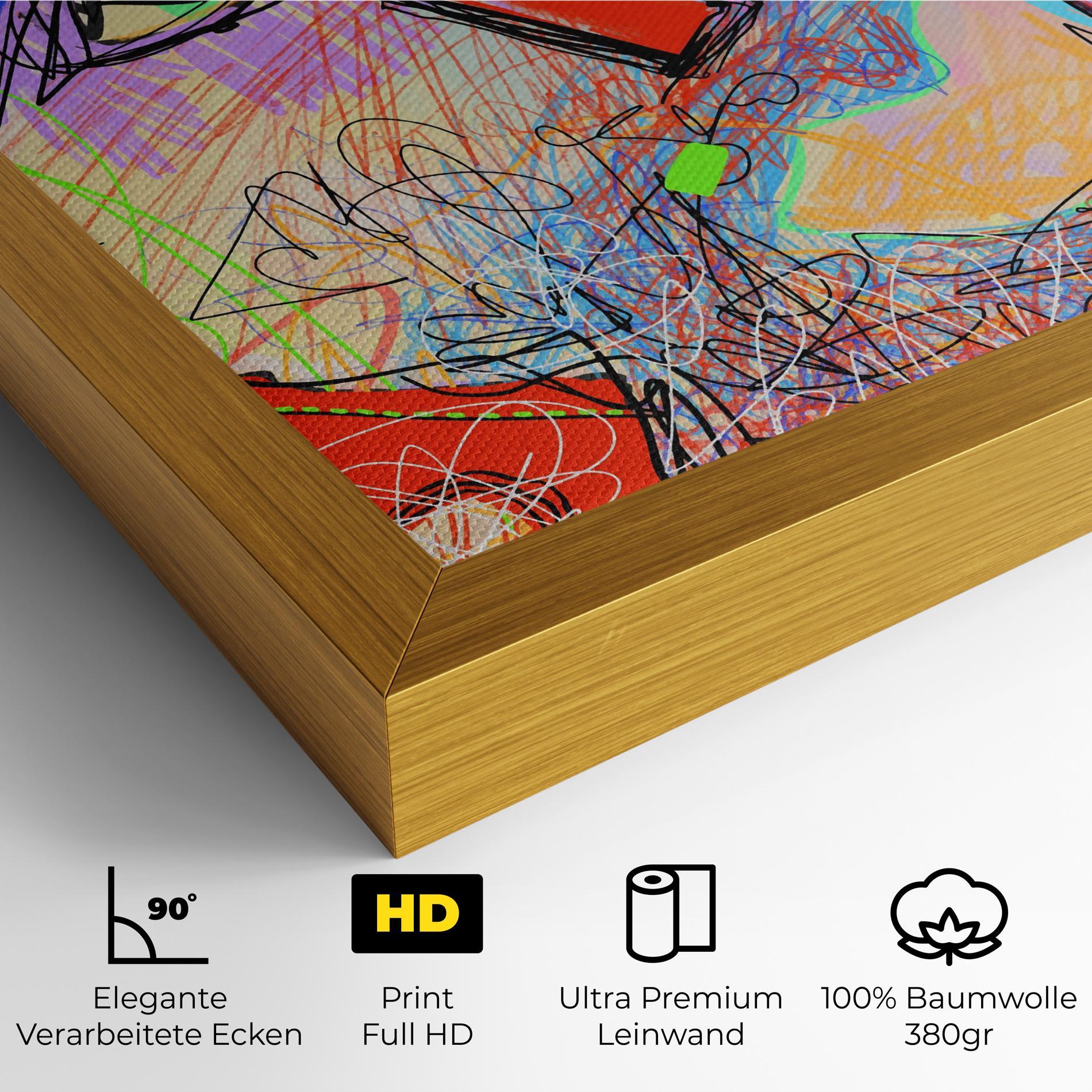 Leinwandbild Animal Eye Art mockup 4