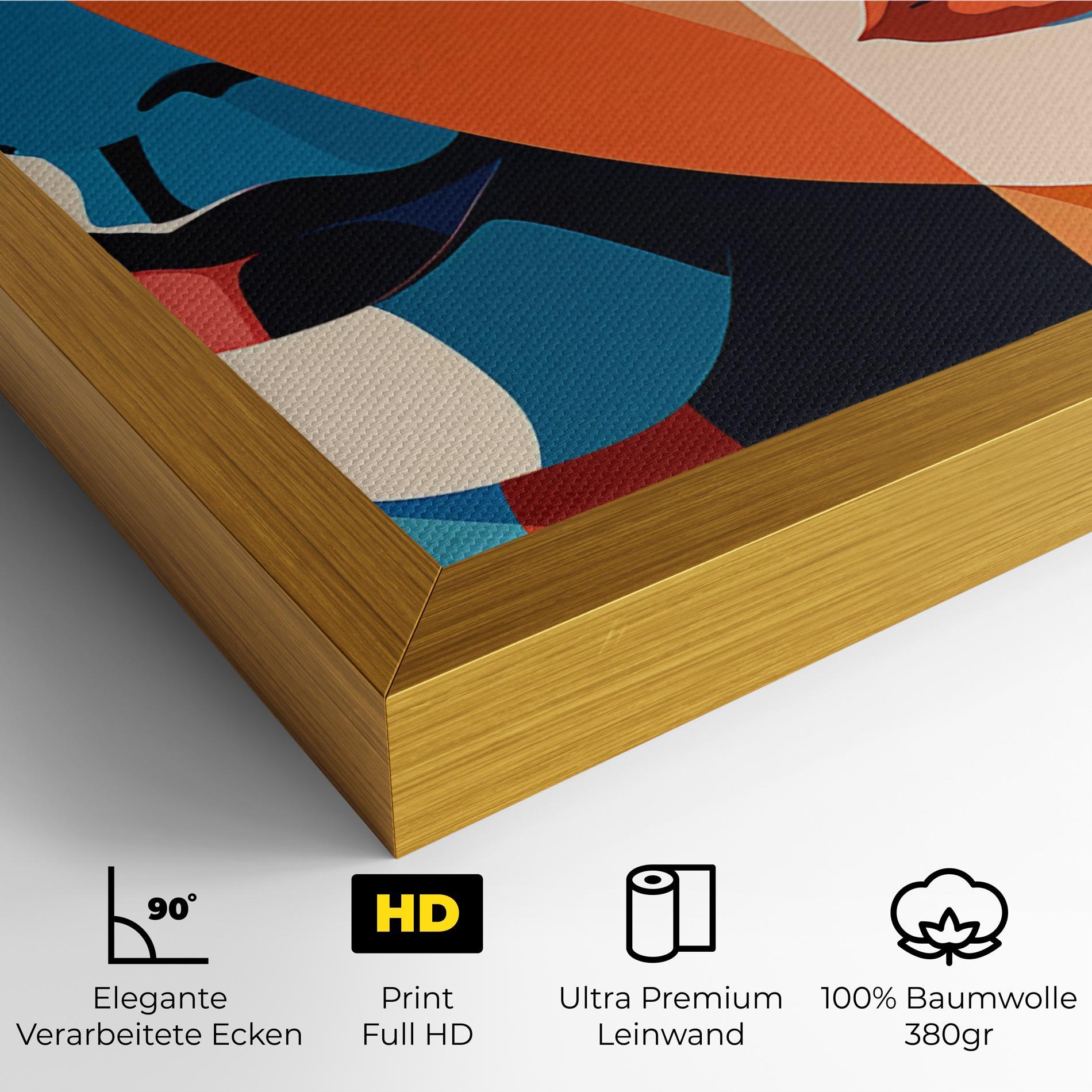 Leinwandbild Beauty Face Collage mockup 4