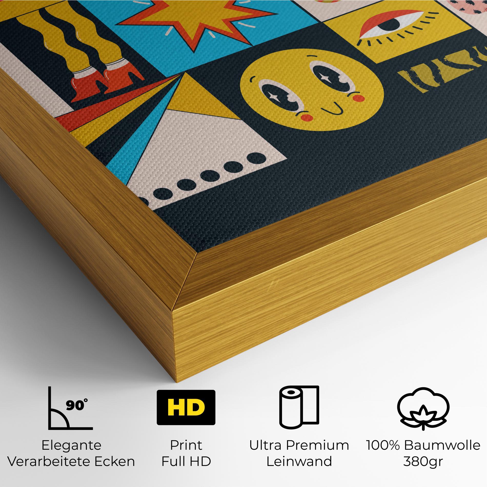 Leinwandbild Cool Eye Shape mockup 4