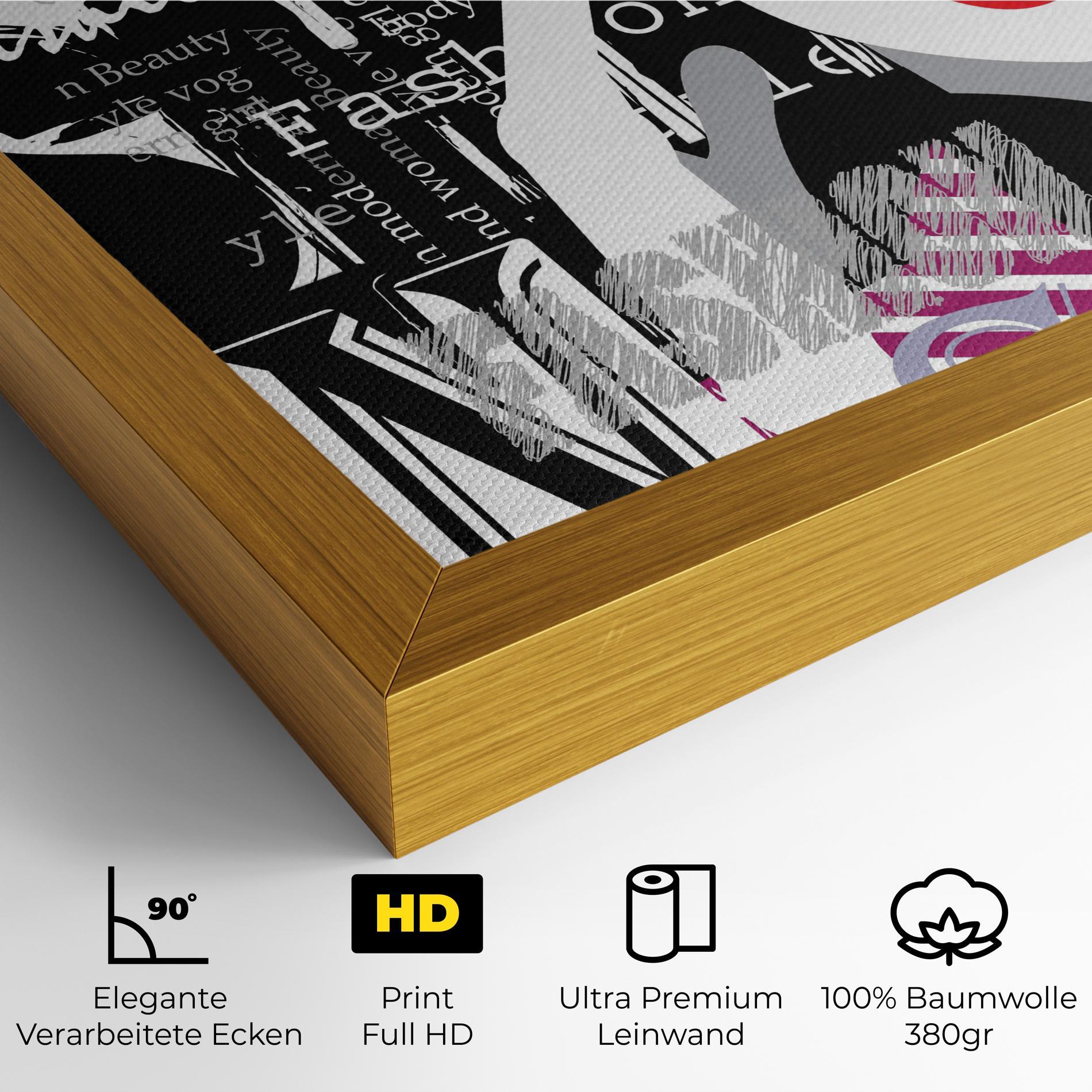 Leinwandbild Fashion Collage mockup 4