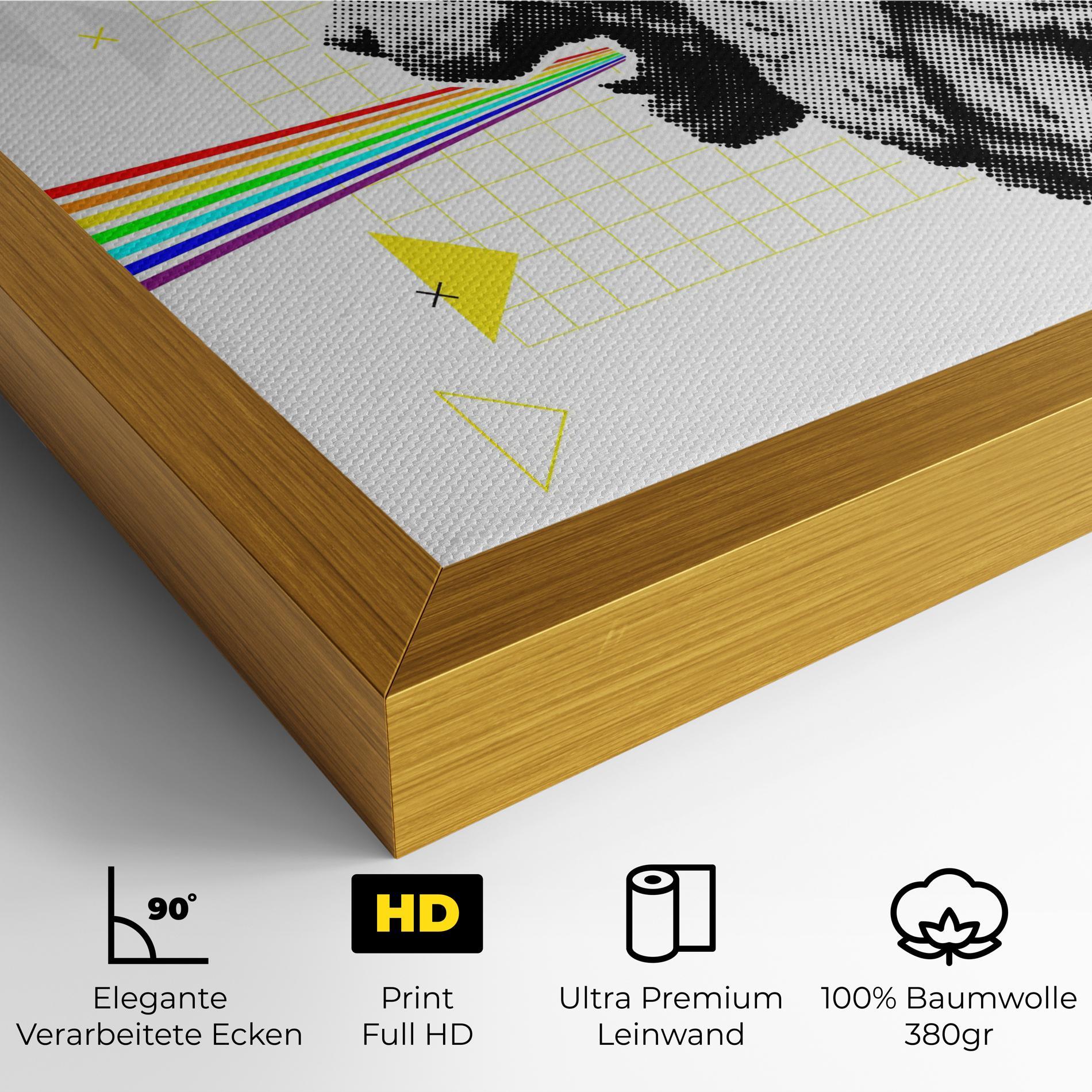 Leinwandbild Lion Collage mockup 4