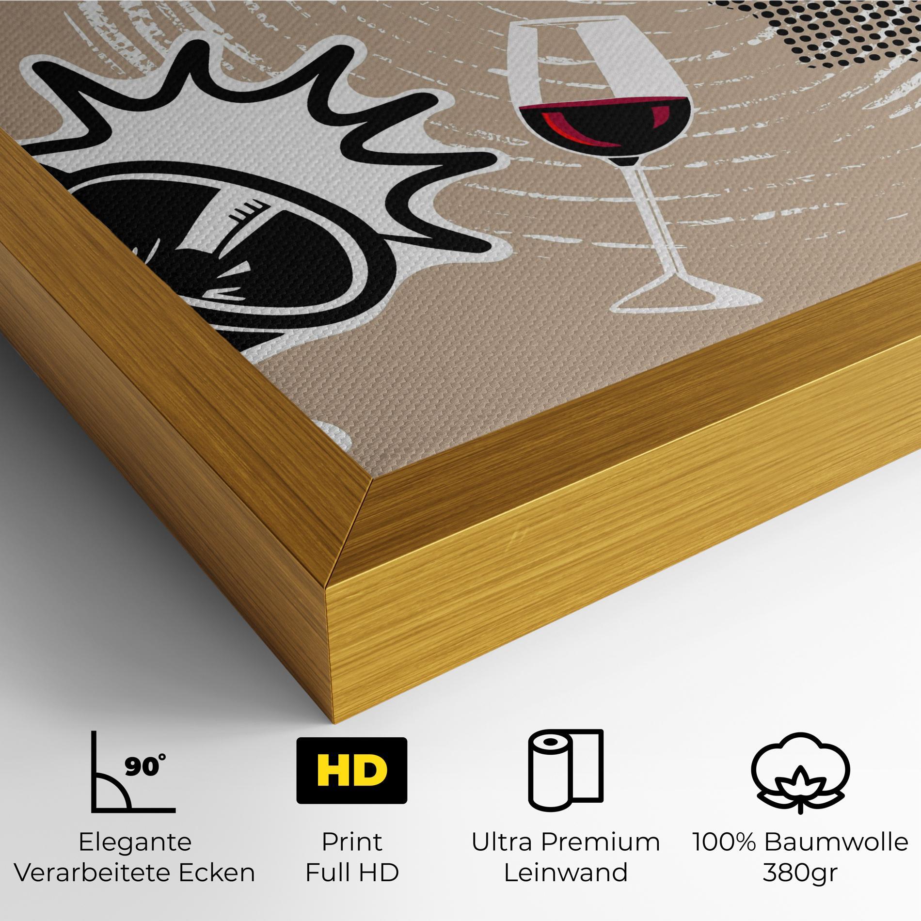 Leinwandbild Lips Mouth Collage mockup 4