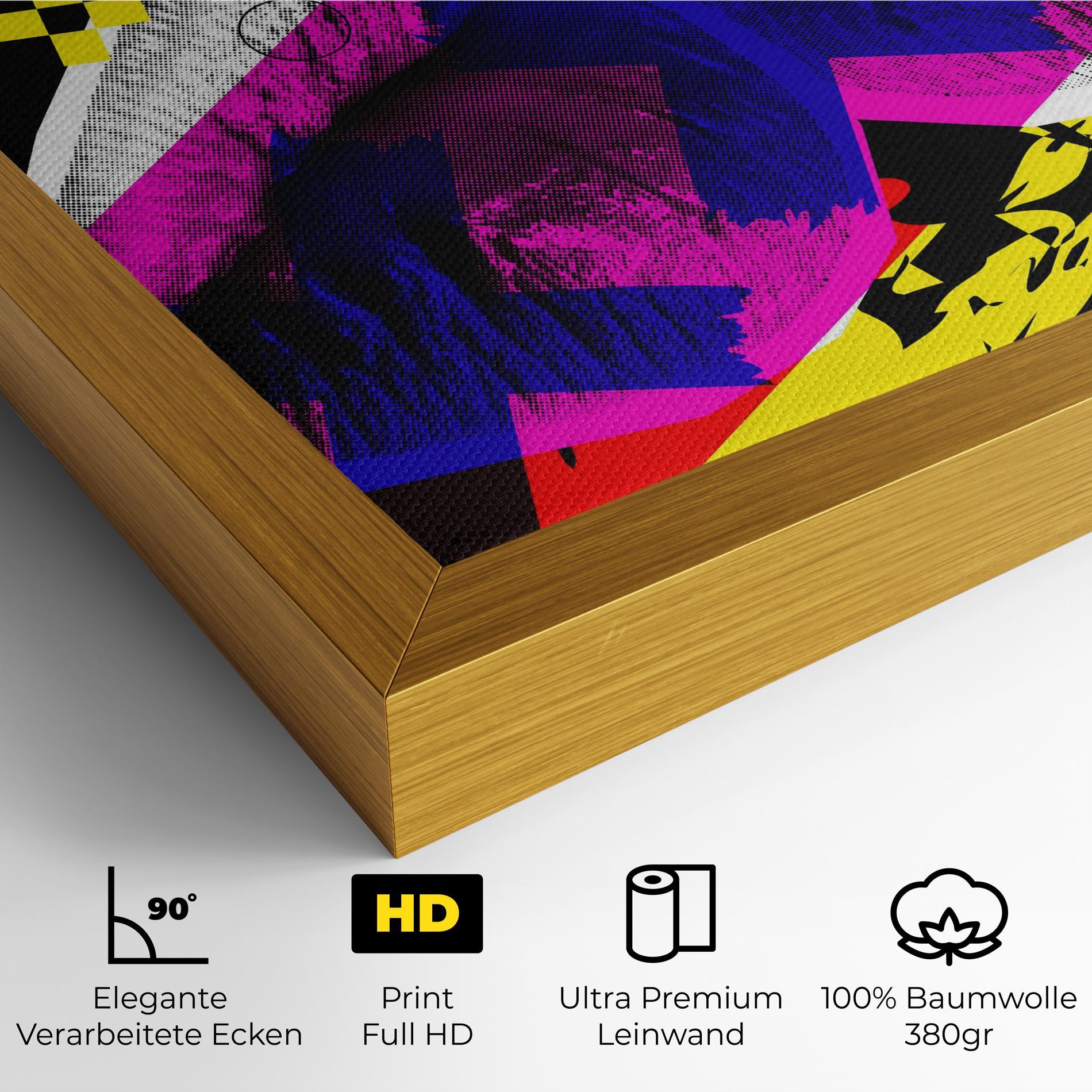 Leinwandbild Lips Purple Light mockup 4