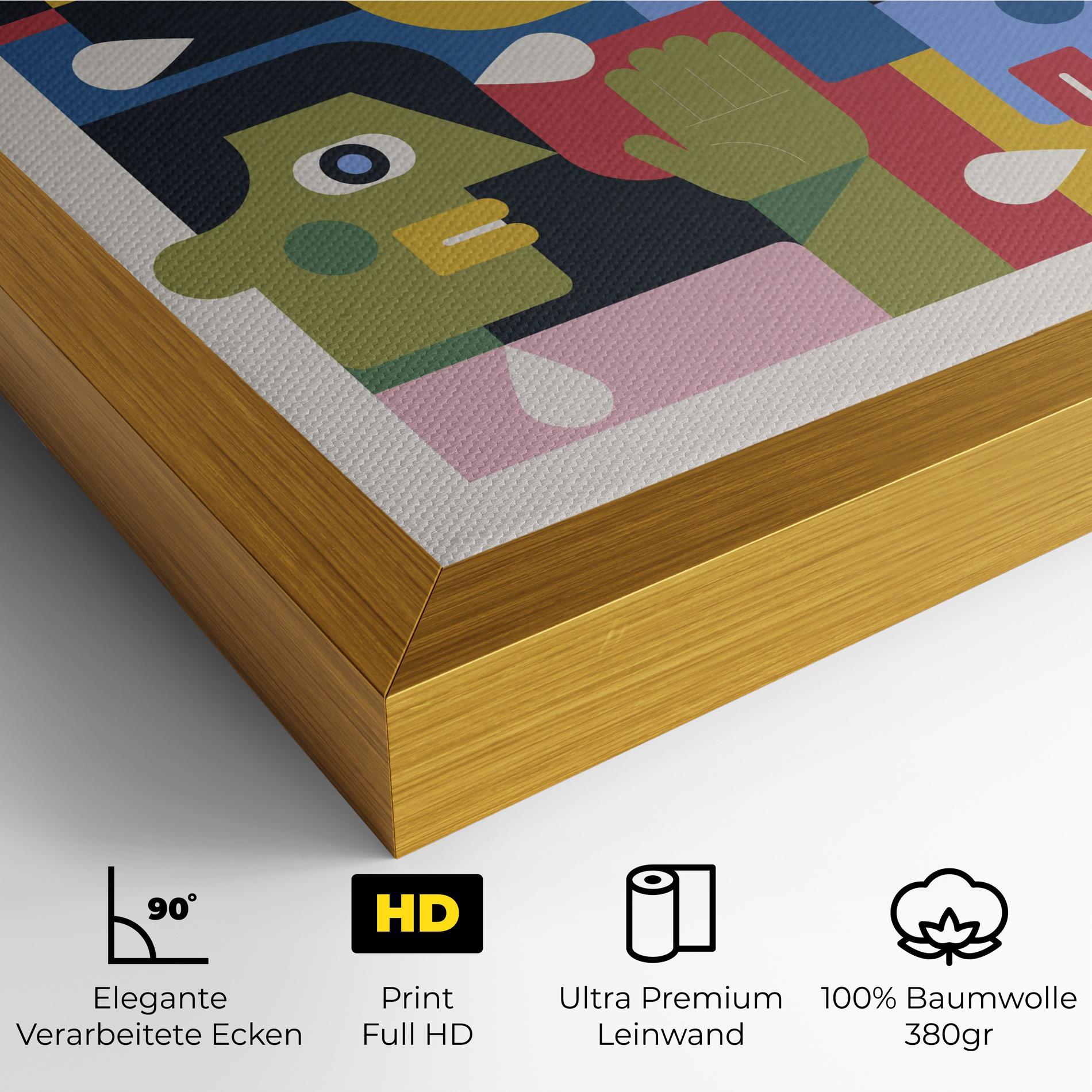 Leinwandbild Minimal People Collage mockup 4