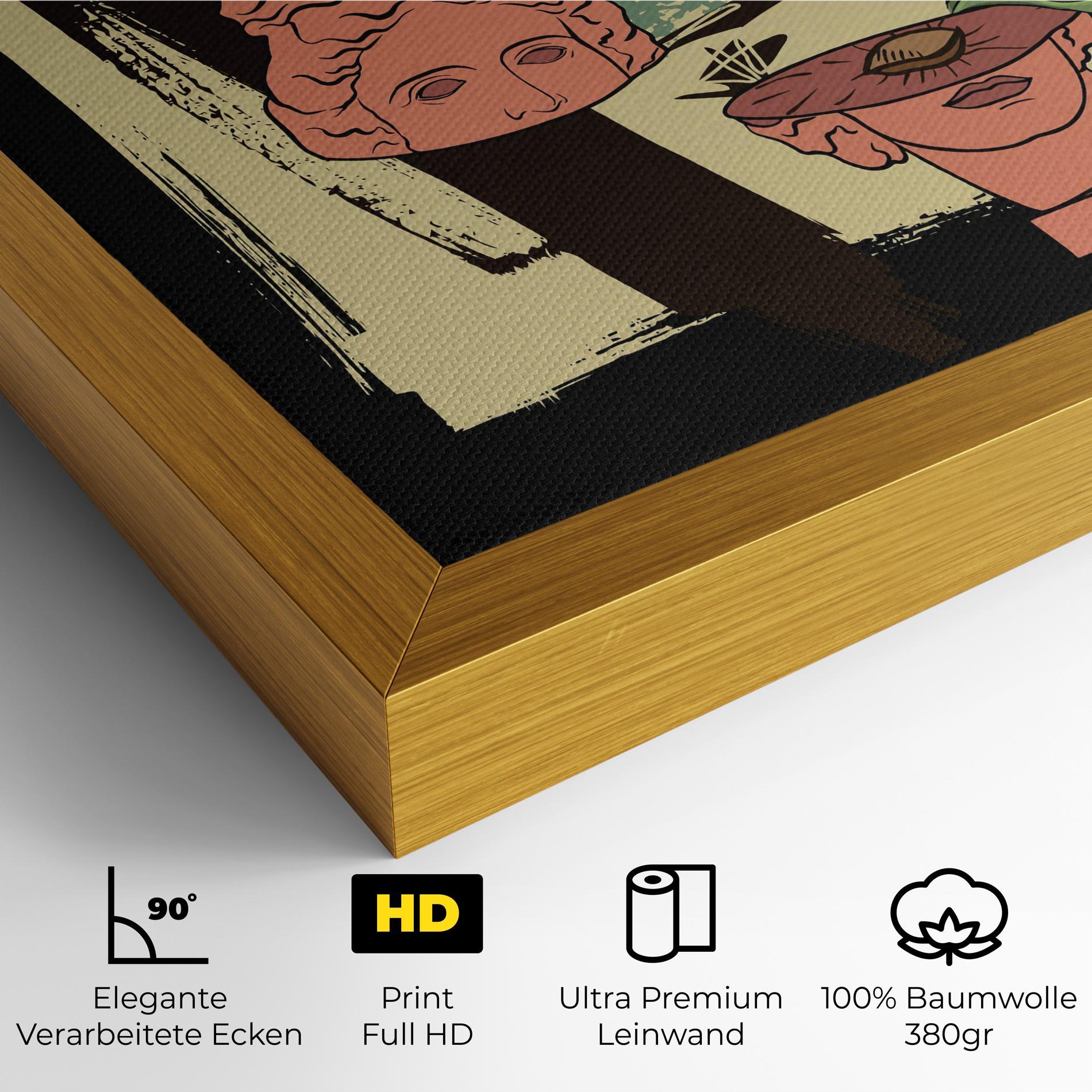 Leinwandbild Statue Fruit mockup 4