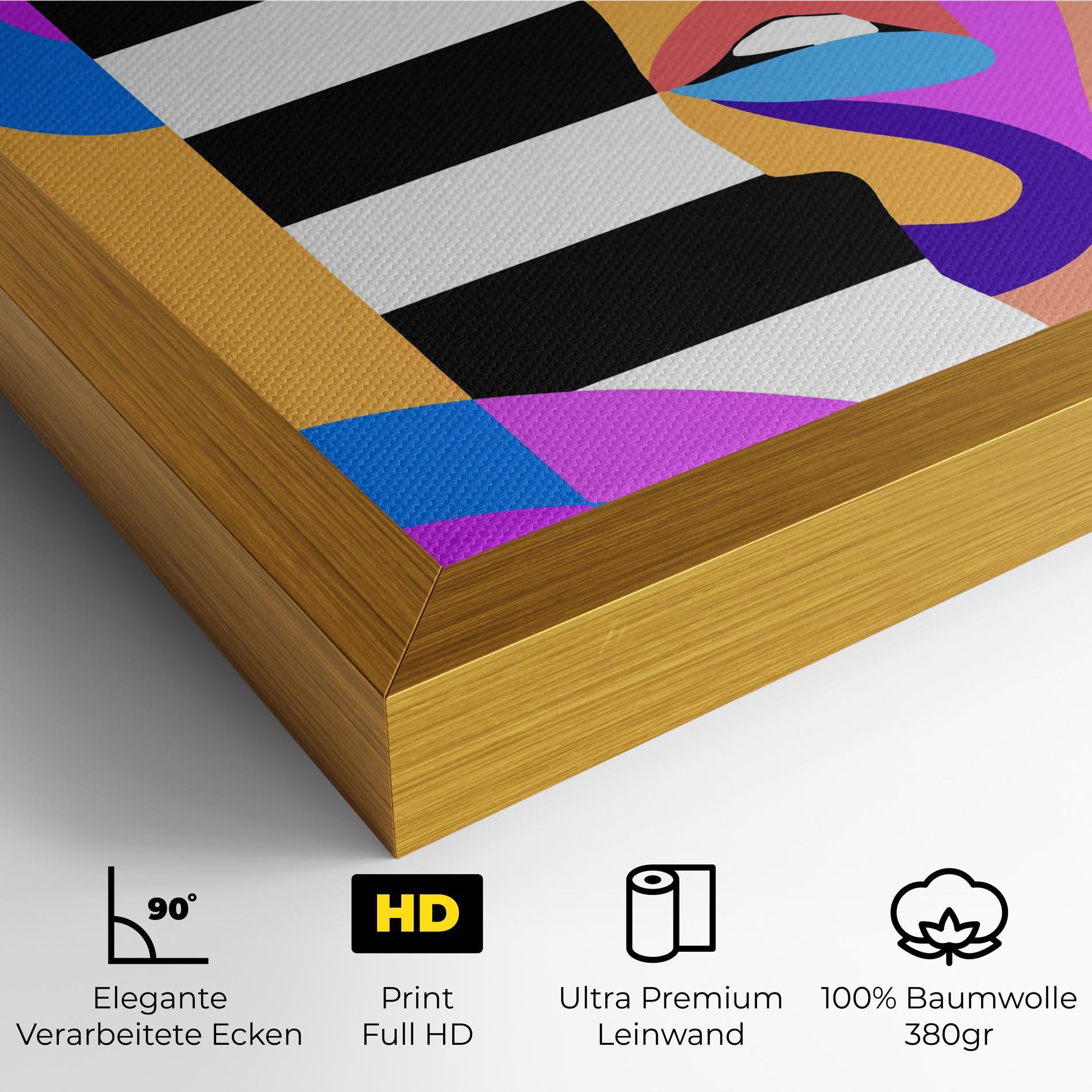 Leinwandbild Woman Art Face mockup 4