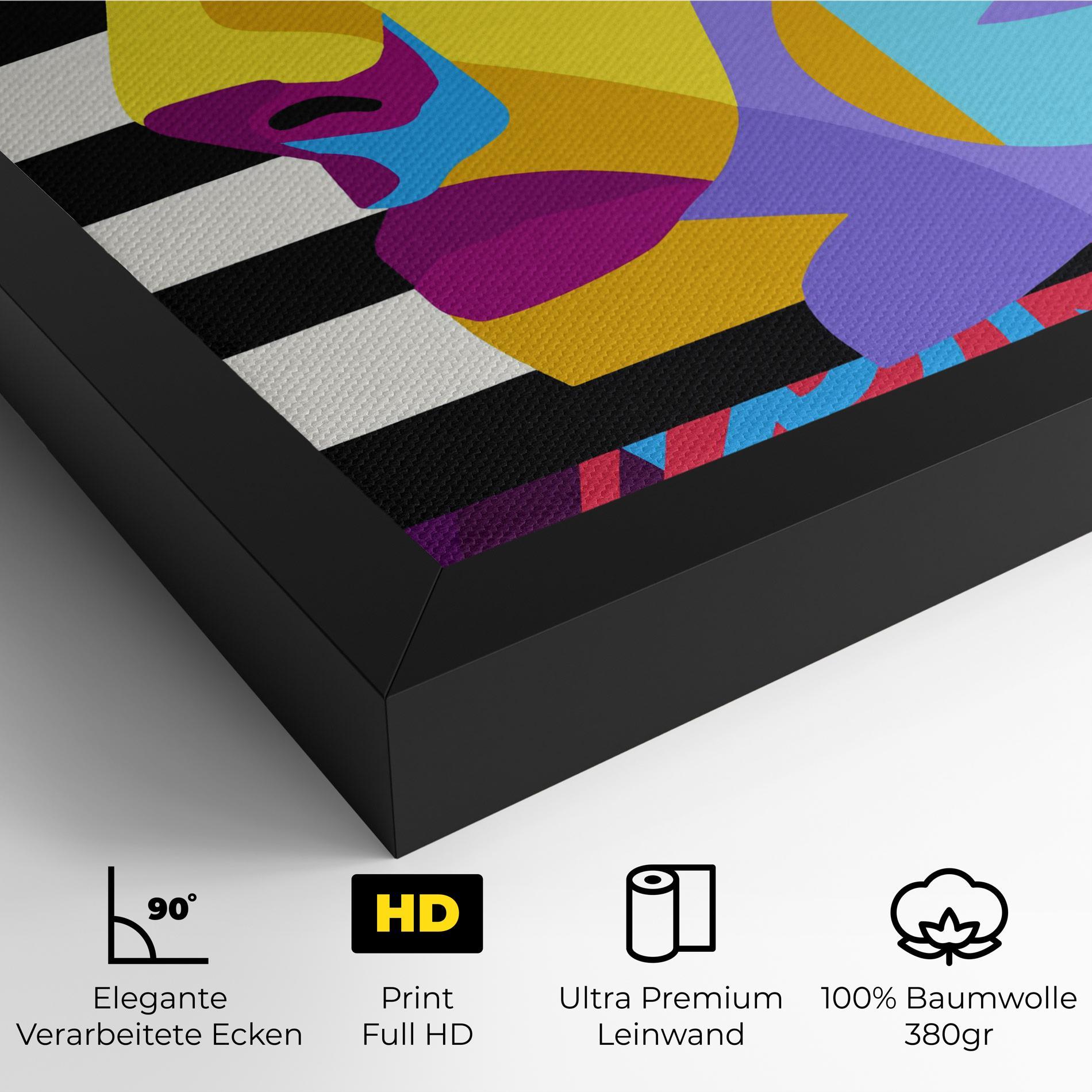 Leinwandbild Abstract Male Face mockup 4