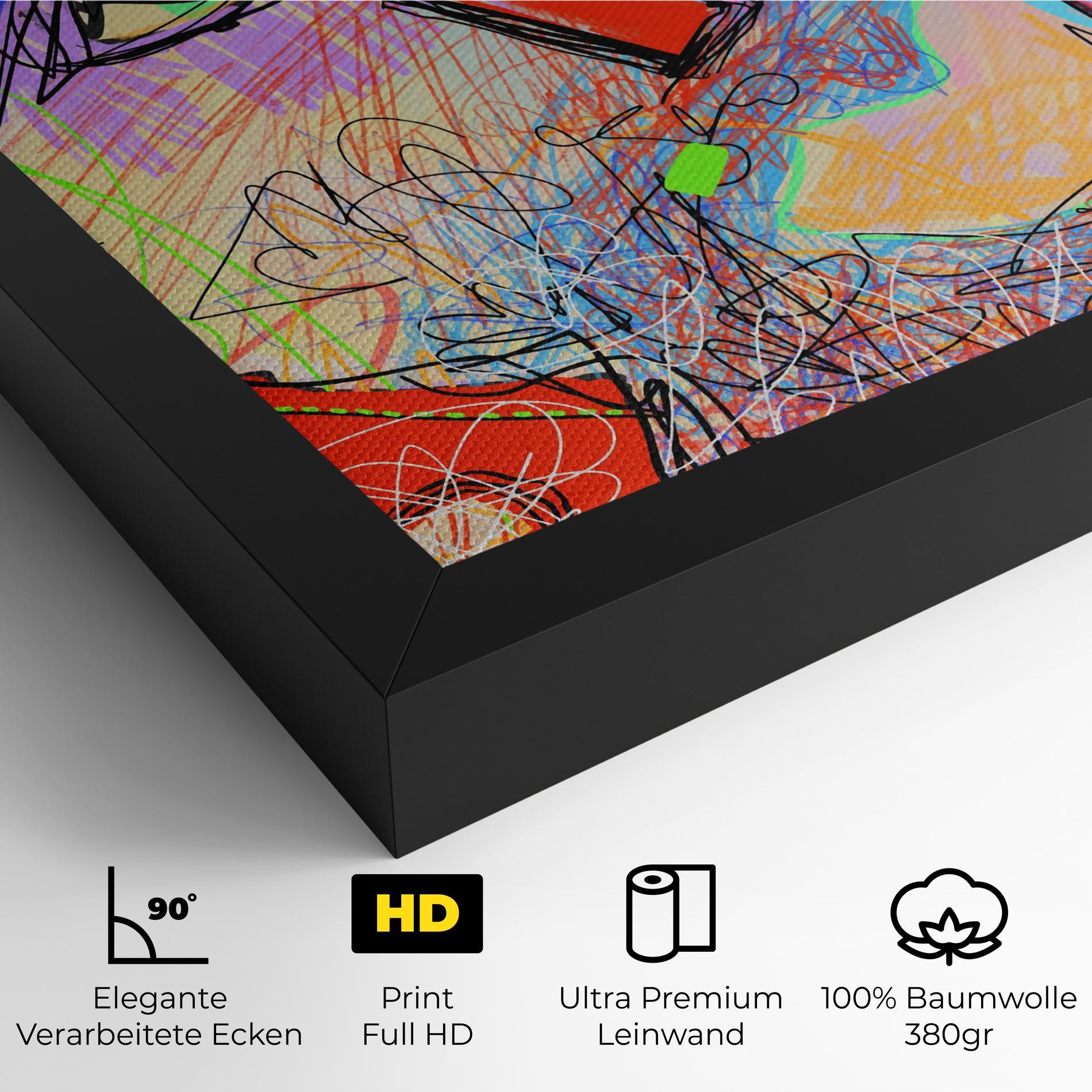 Leinwandbild Animal Eye Art mockup 4