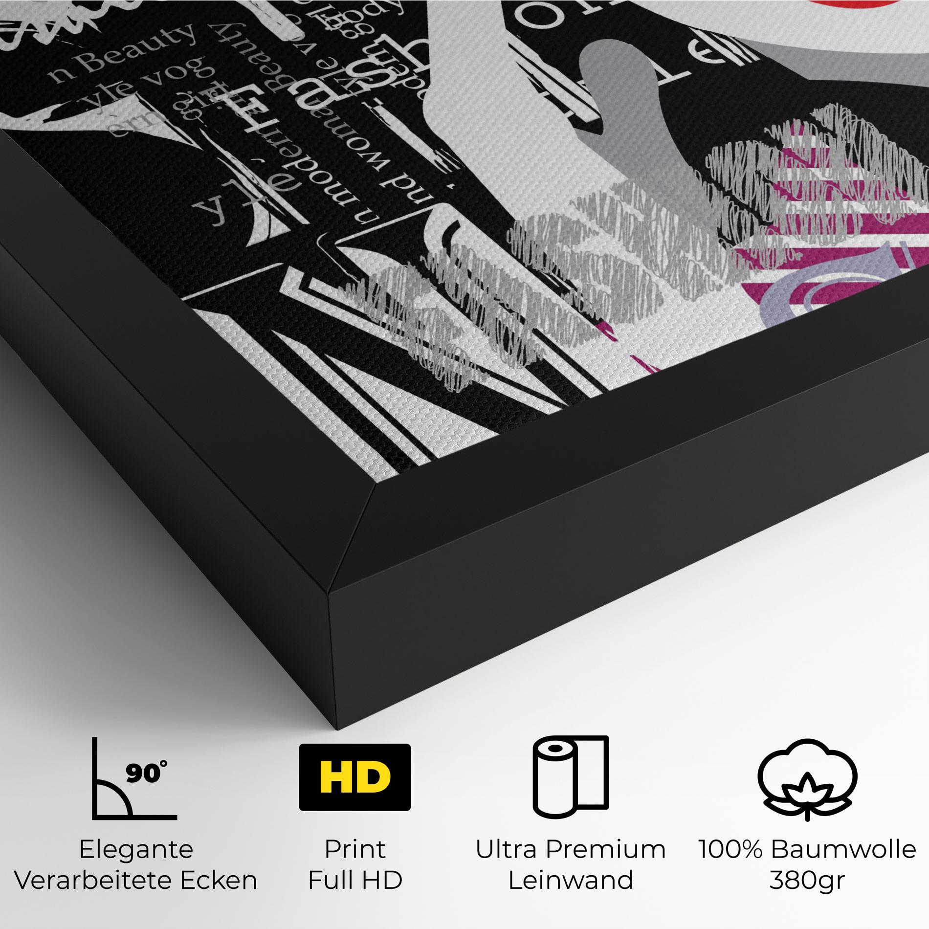 Leinwandbild Fashion Collage mockup 4