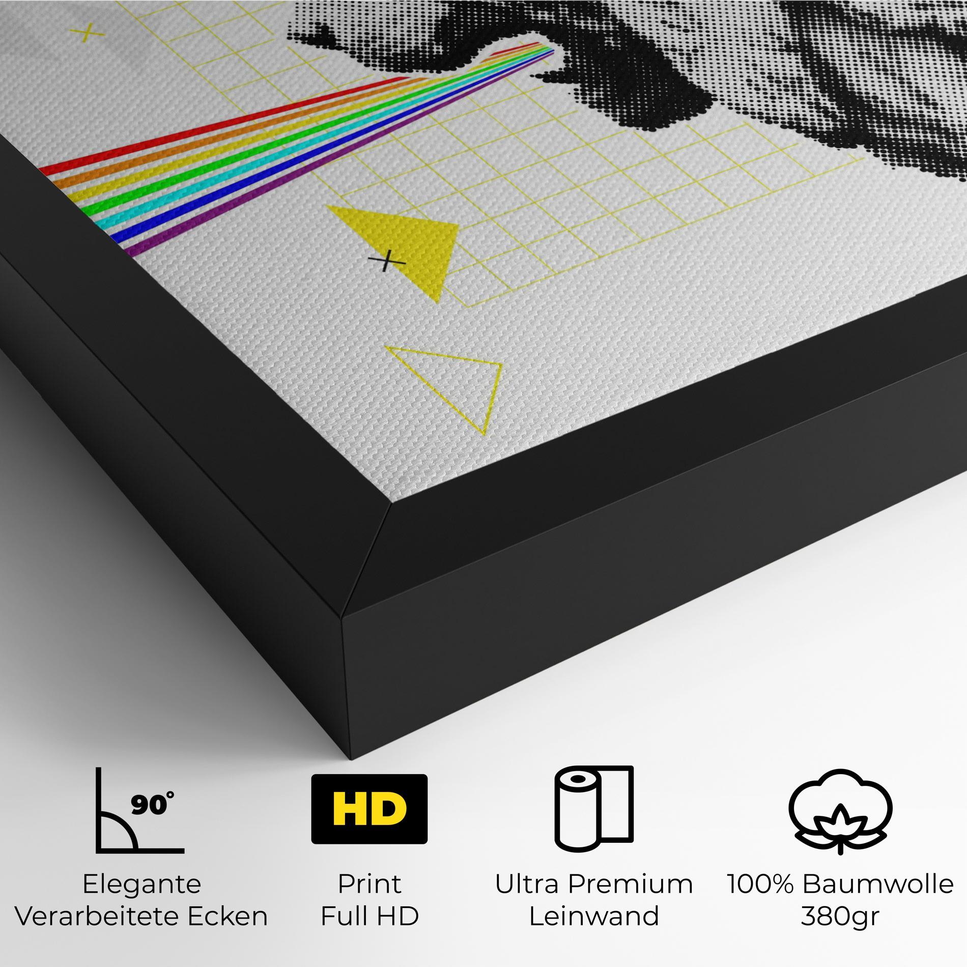 Leinwandbild Lion Collage mockup 4