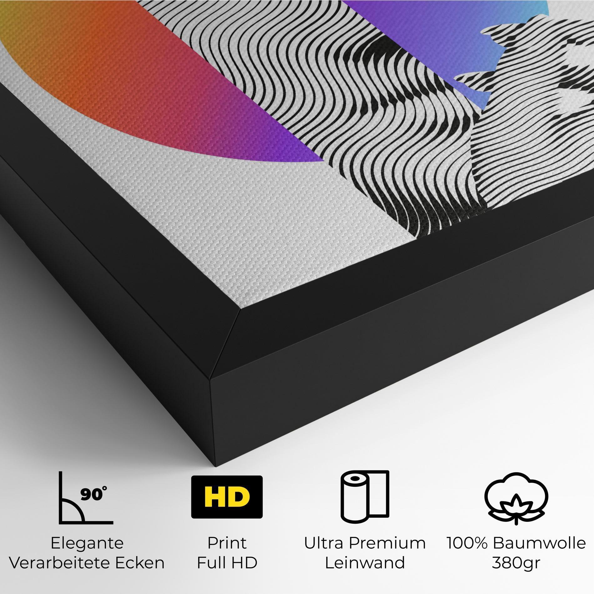 Leinwandbild Orange Light Statue mockup 4