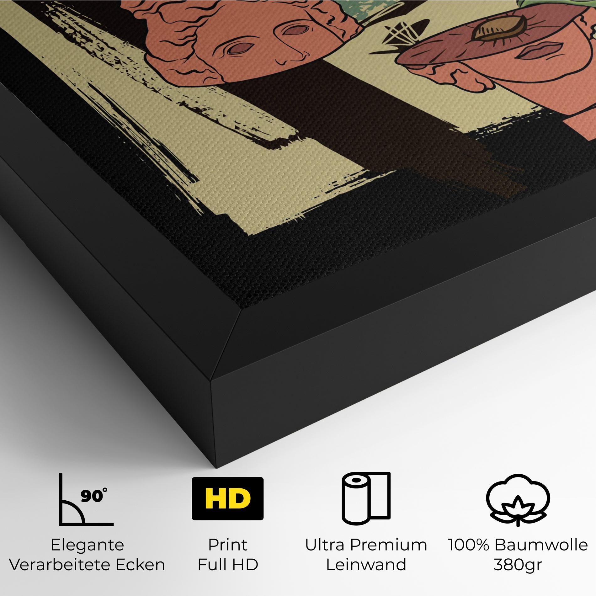 Leinwandbild Statue Fruit mockup 4