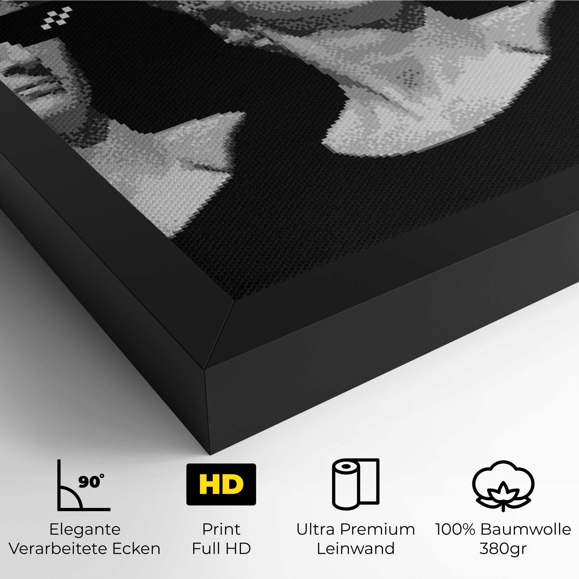 Leinwandbild Statue Smoking mockup 4