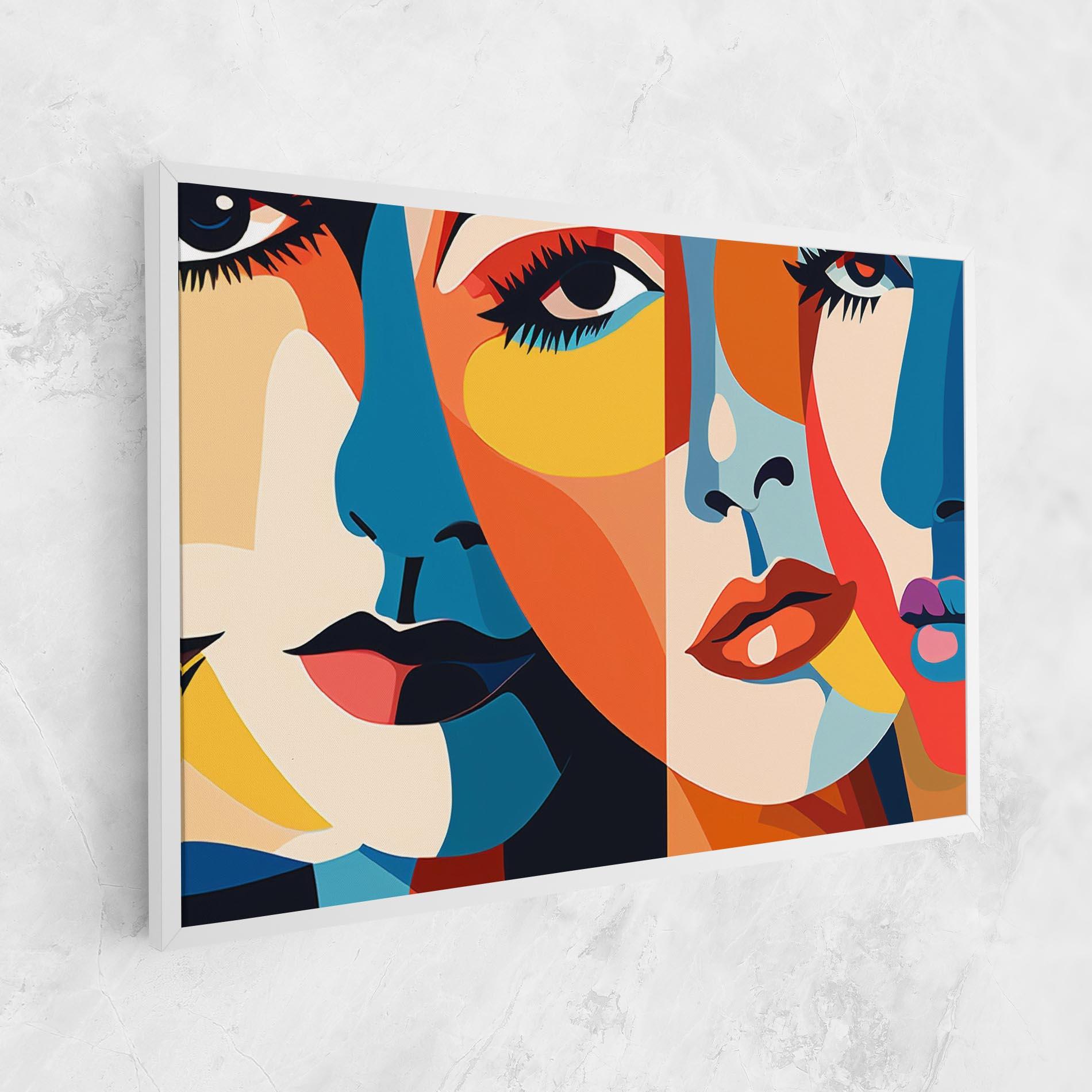 Leinwandbild Beauty Face Collage mockup 1