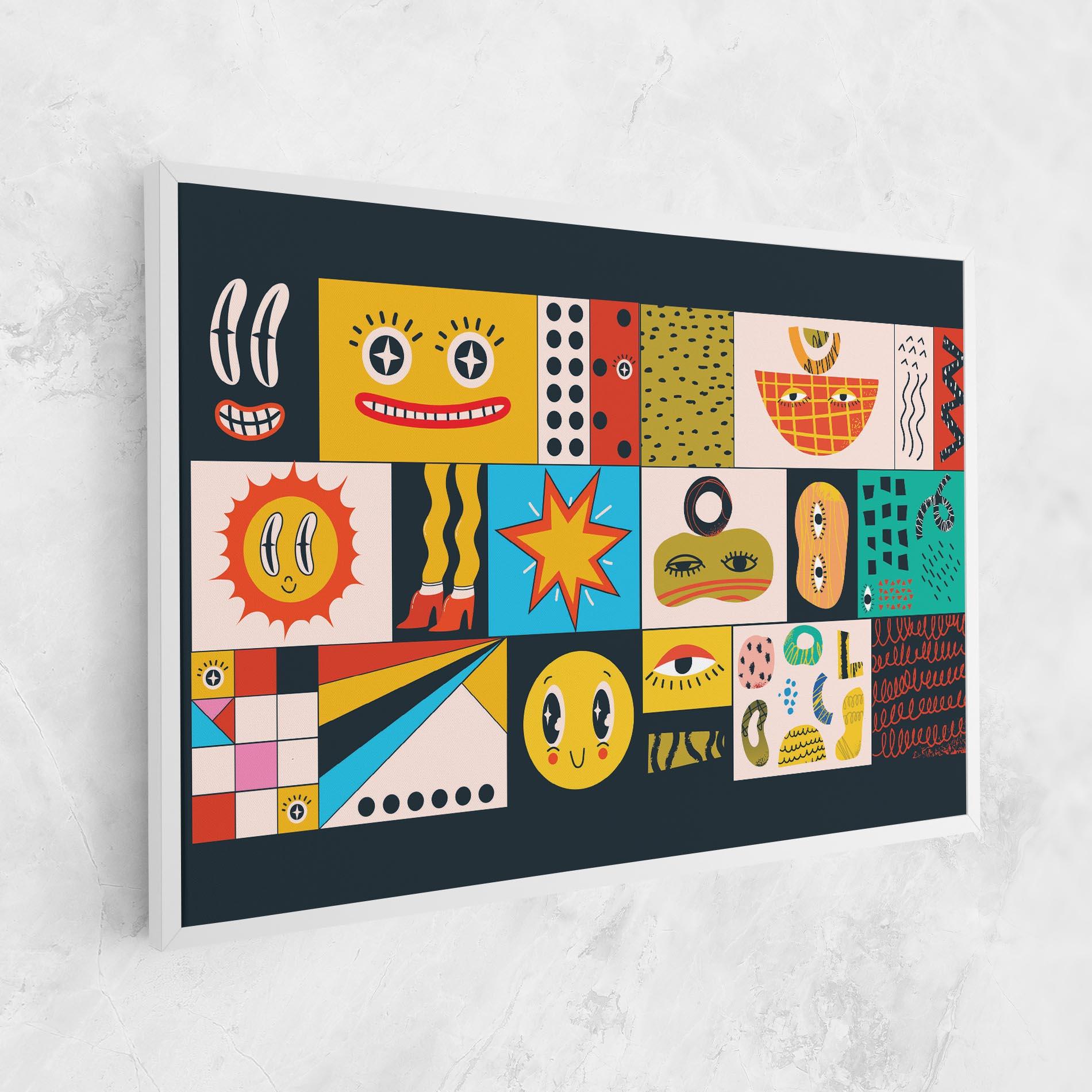 Leinwandbild Cool Eye Shape mockup 1