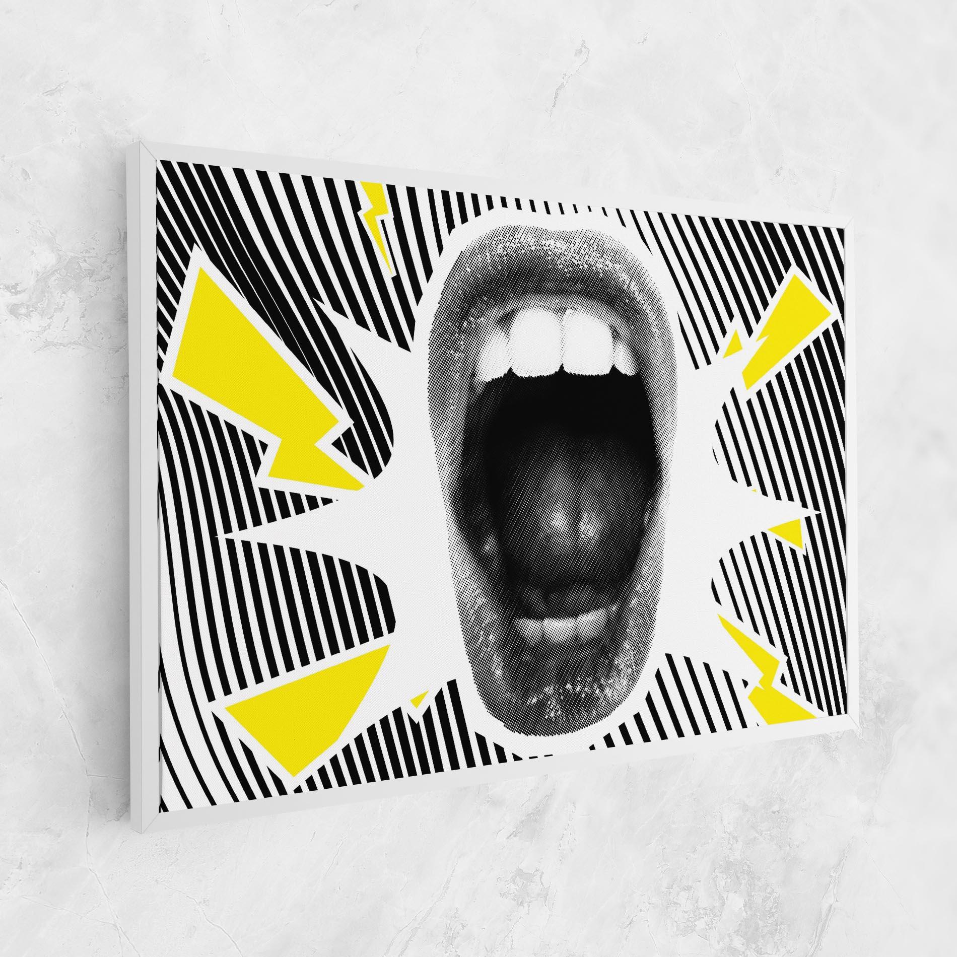 Leinwandbild Lightning Mouth mockup 1