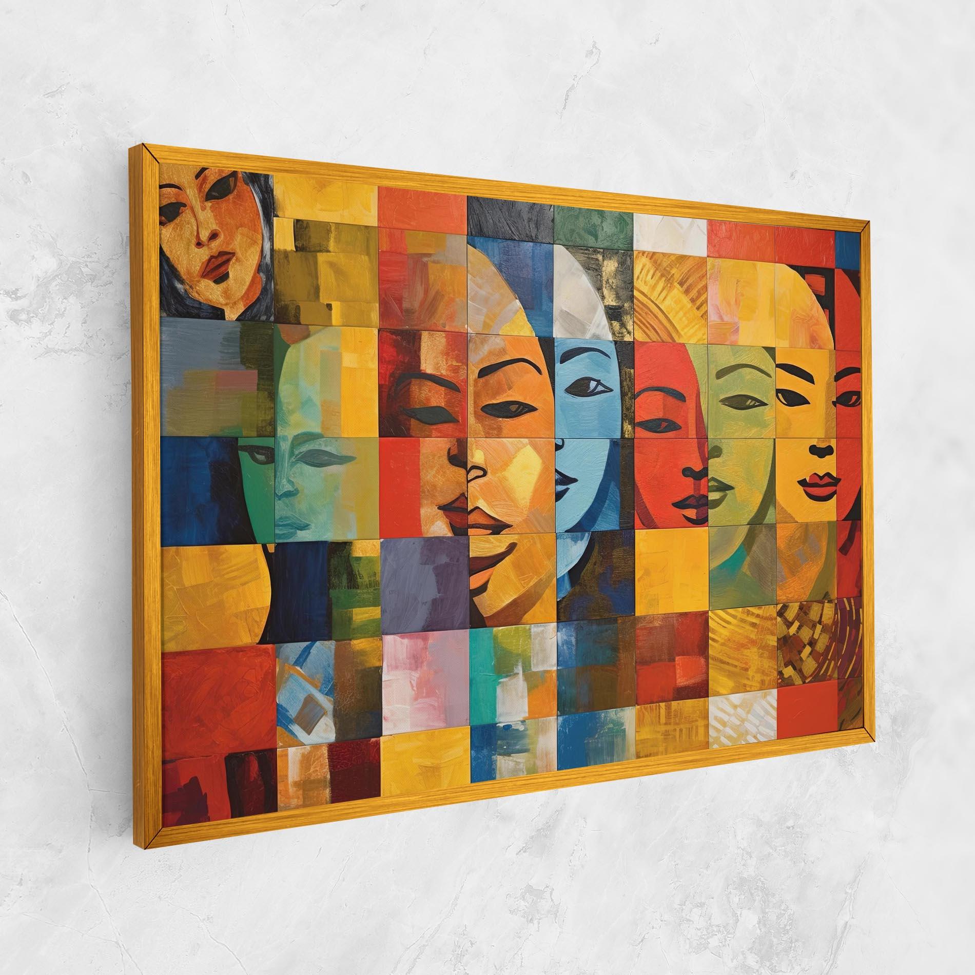 Leinwandbild Abstract Concept Collage mockup 1