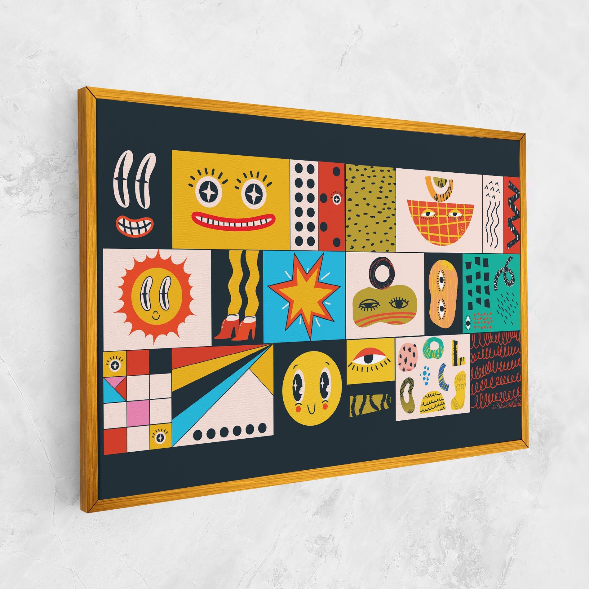 Leinwandbild Cool Eye Shape mockup 1