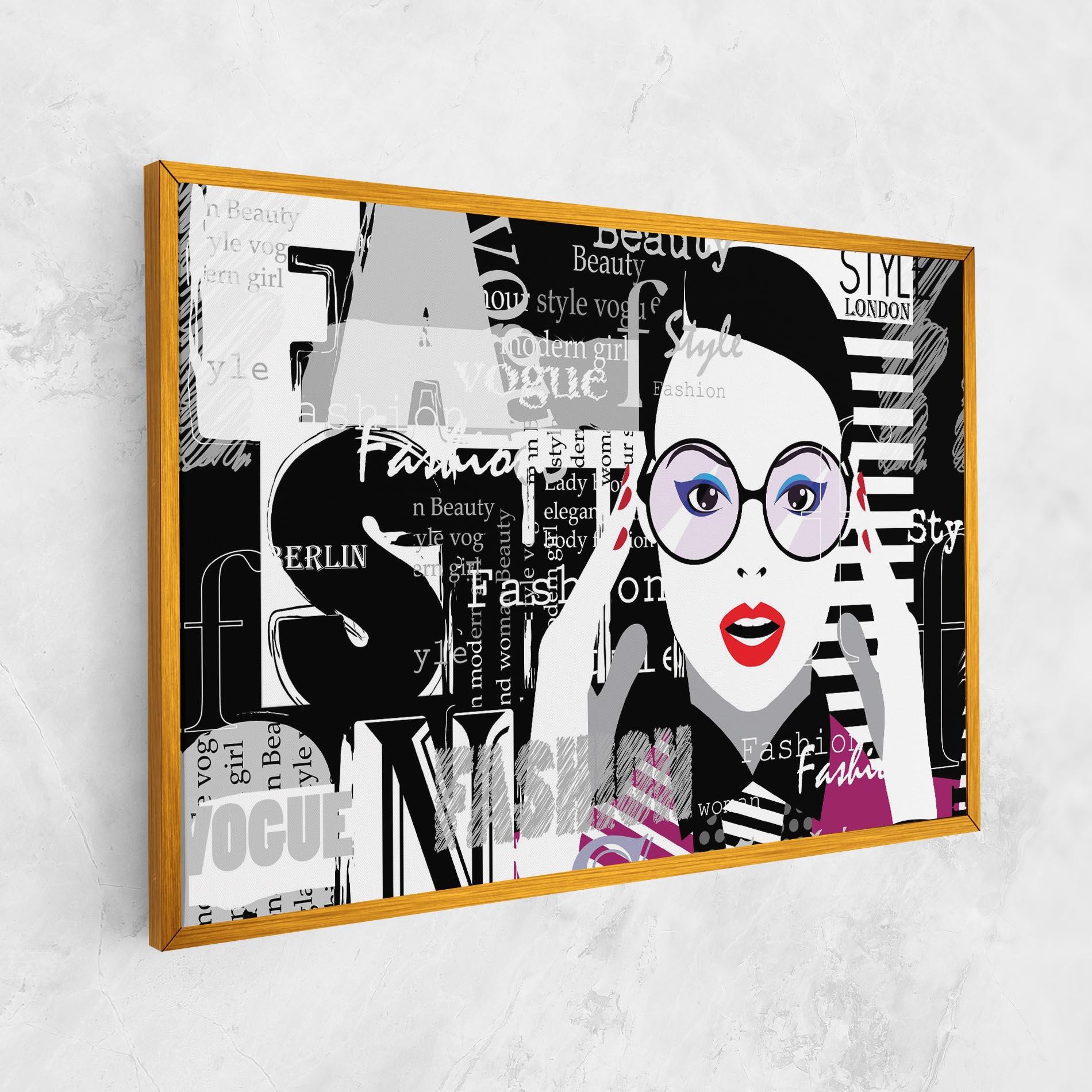 Leinwandbild Fashion Collage mockup 1