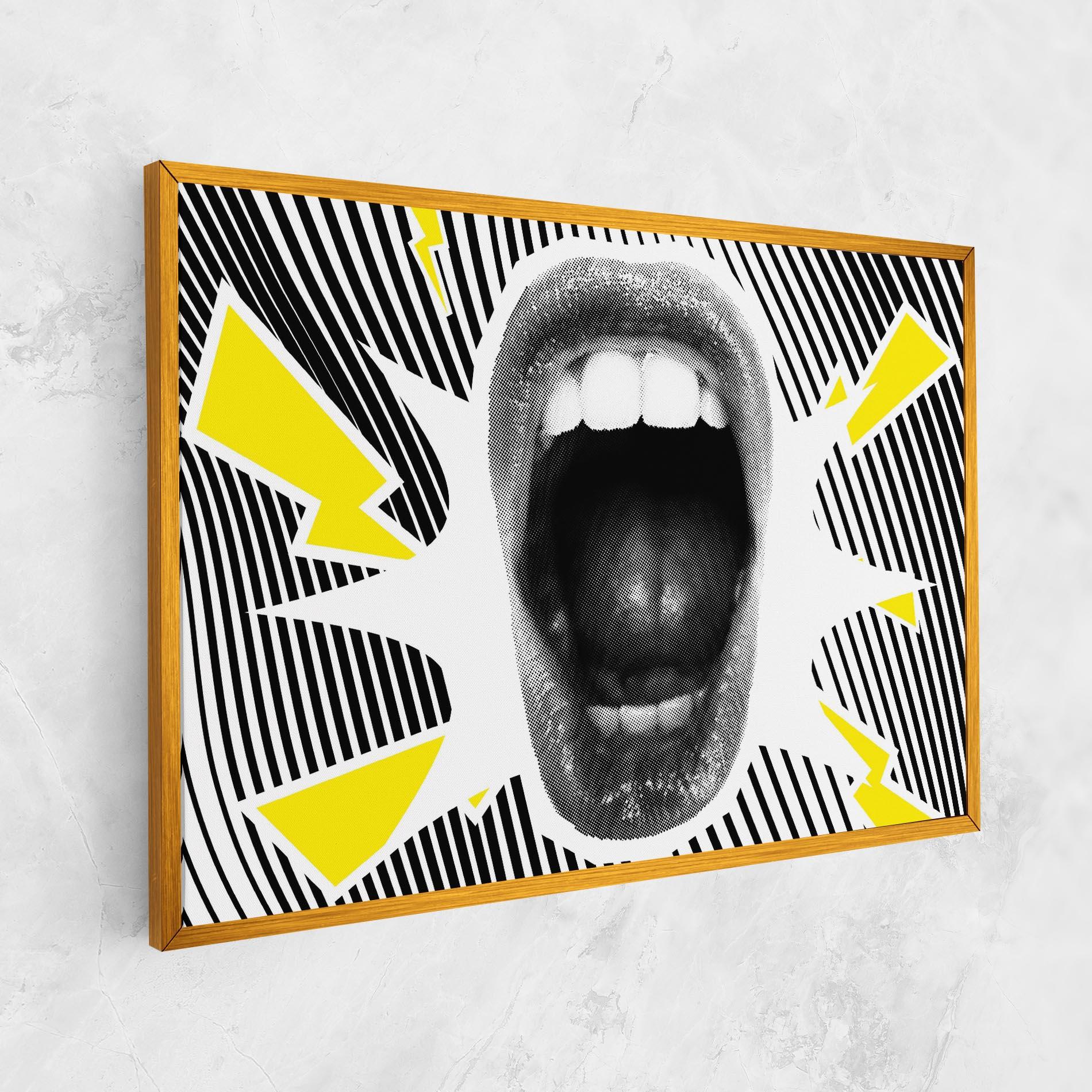 Leinwandbild Lightning Mouth mockup 1