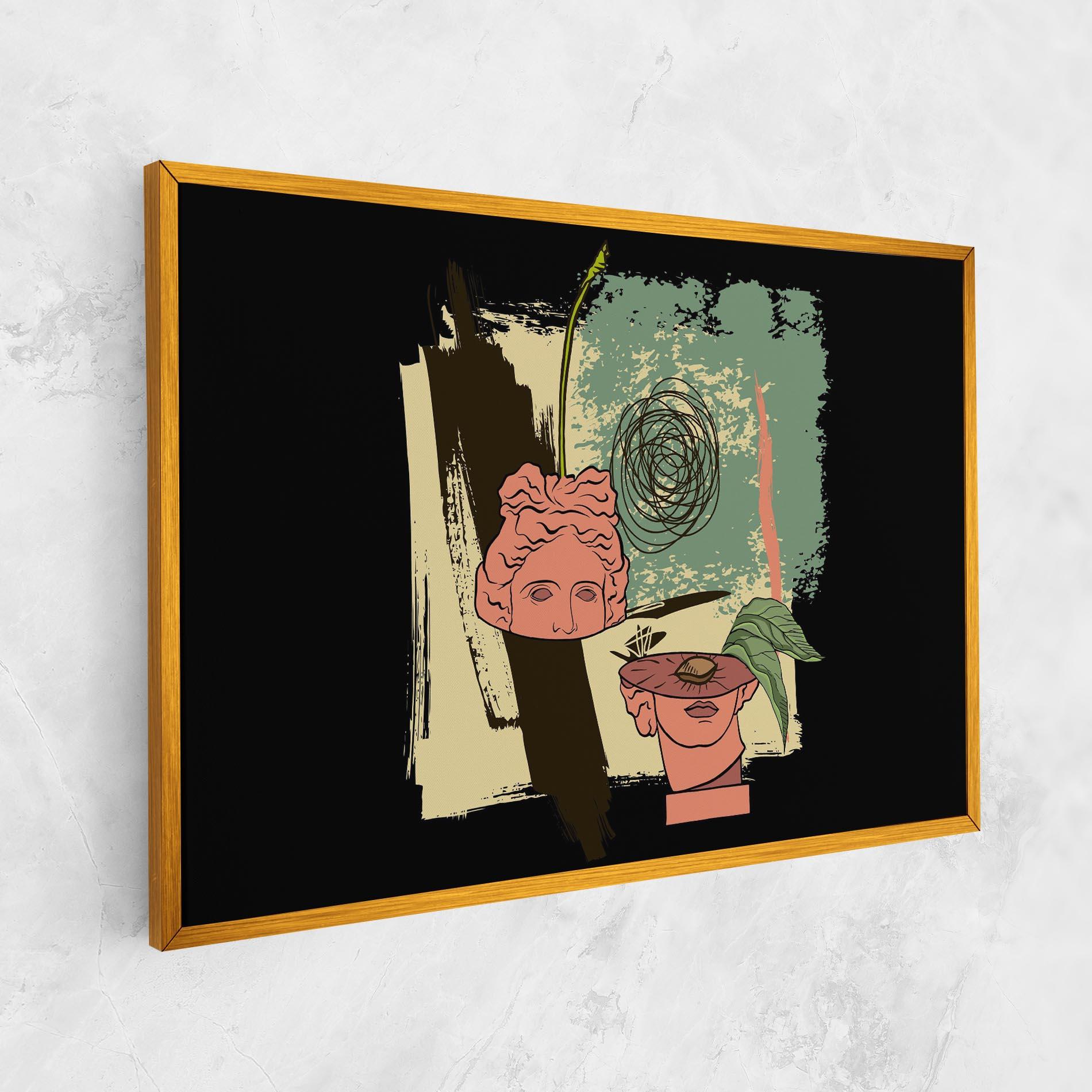 Leinwandbild Statue Fruit mockup 1