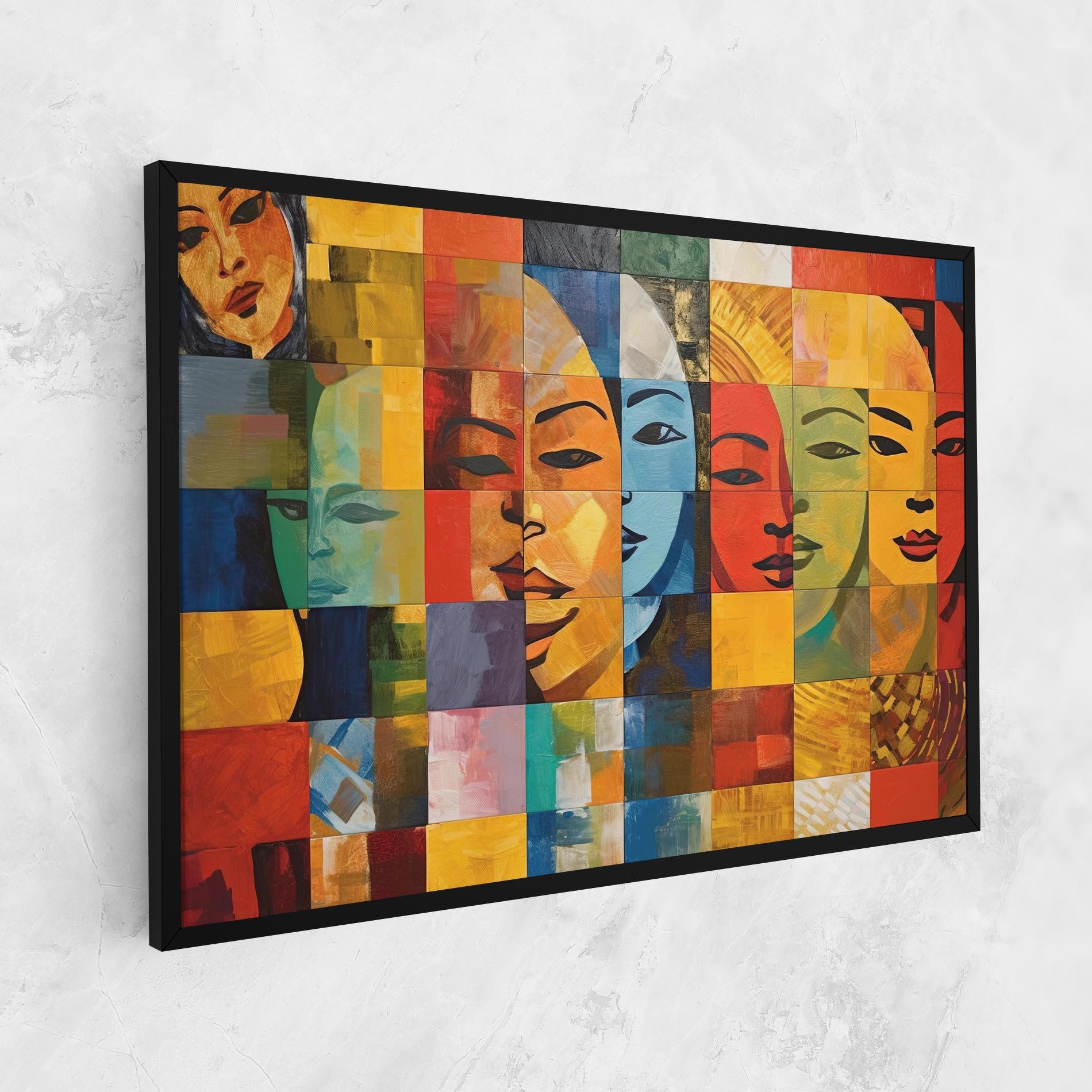 Leinwandbild Abstract Concept Collage mockup 1