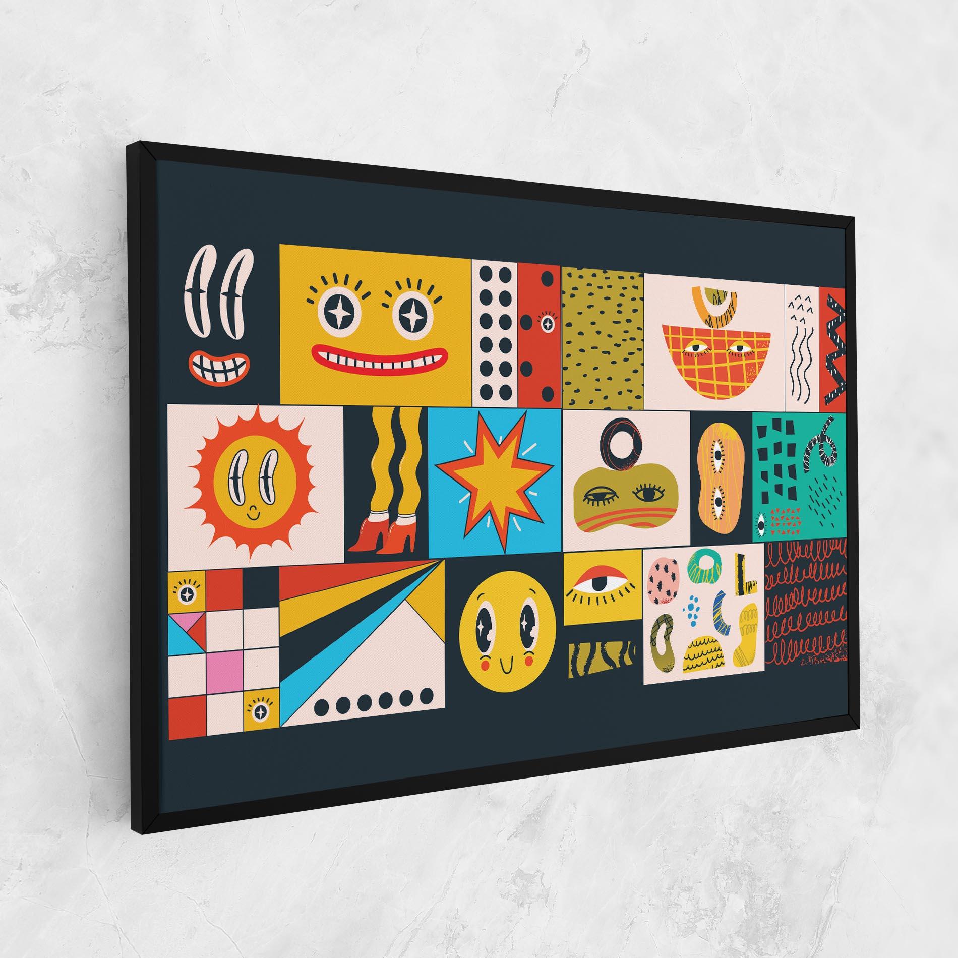 Leinwandbild Cool Eye Shape mockup 1