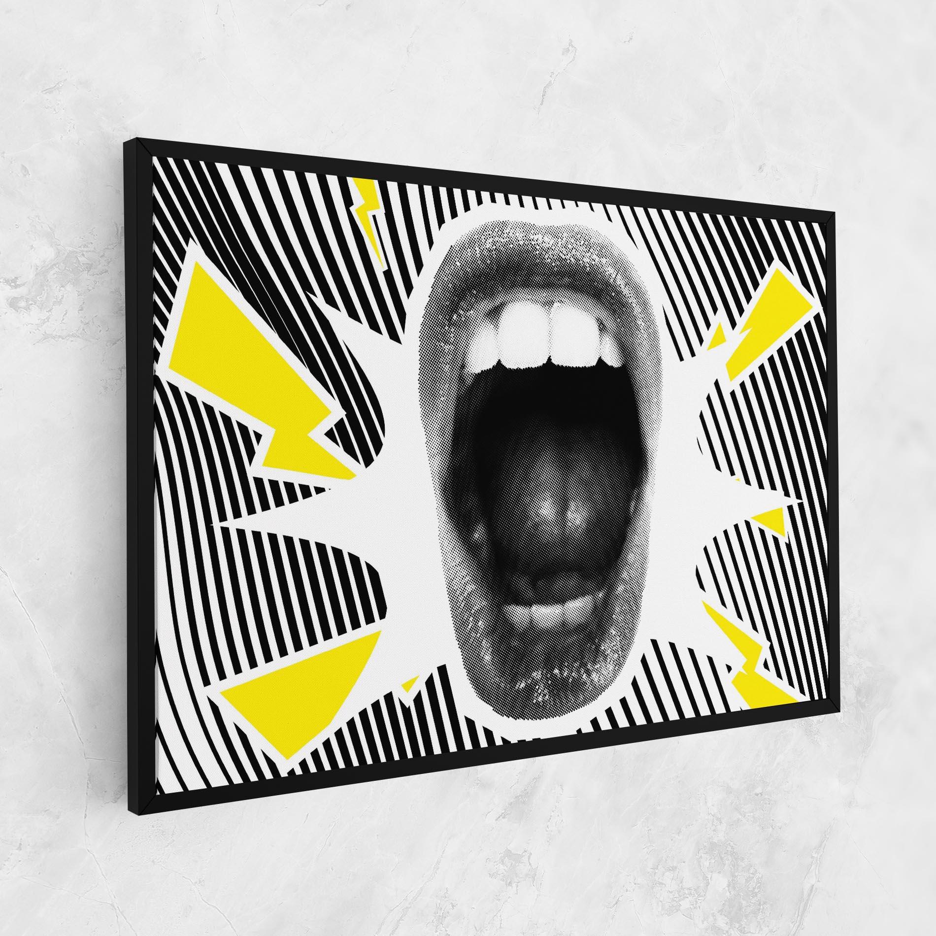 Leinwandbild Lightning Mouth mockup 1