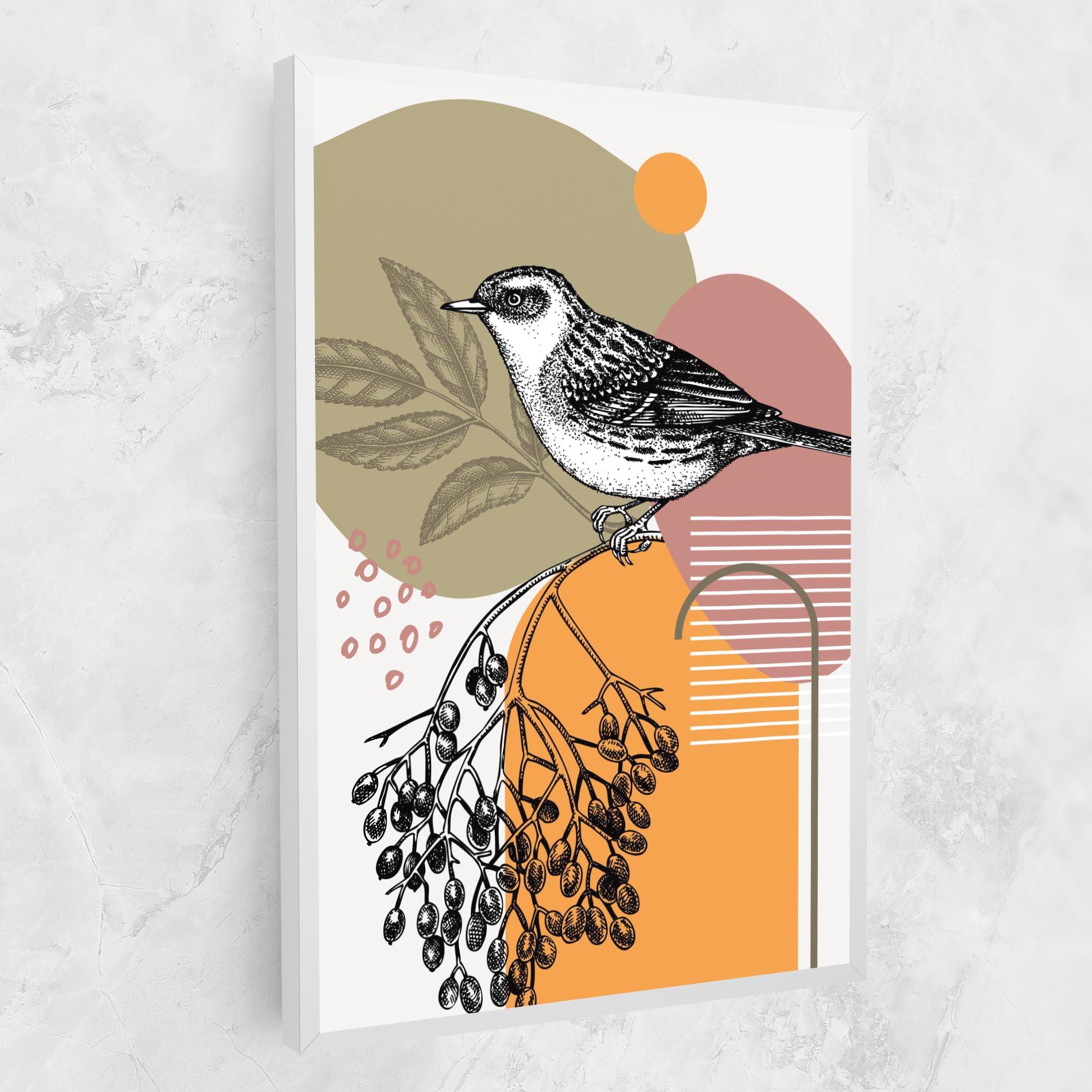 Leinwandbild Bird Collage mockup 1