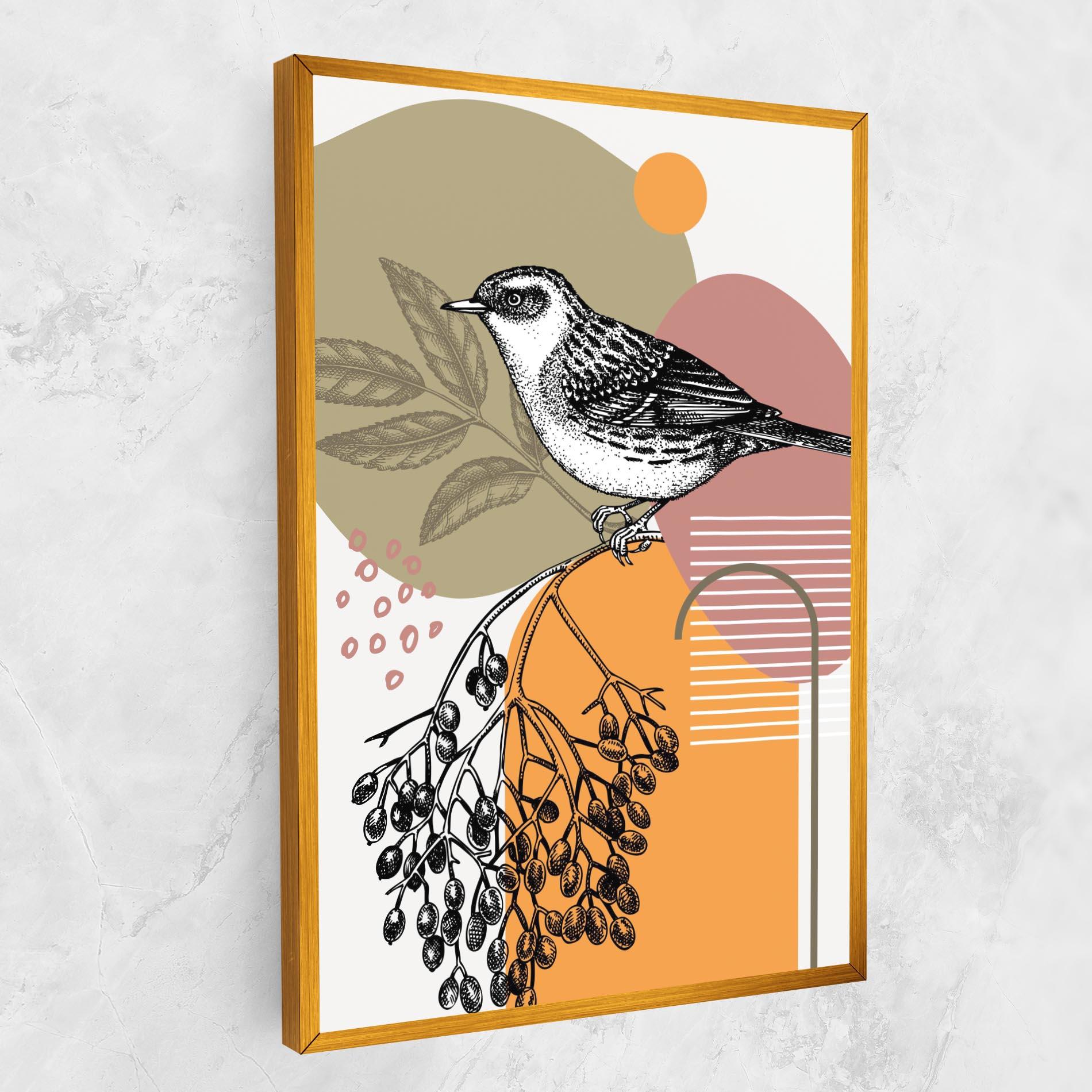 Leinwandbild Bird Collage mockup 1