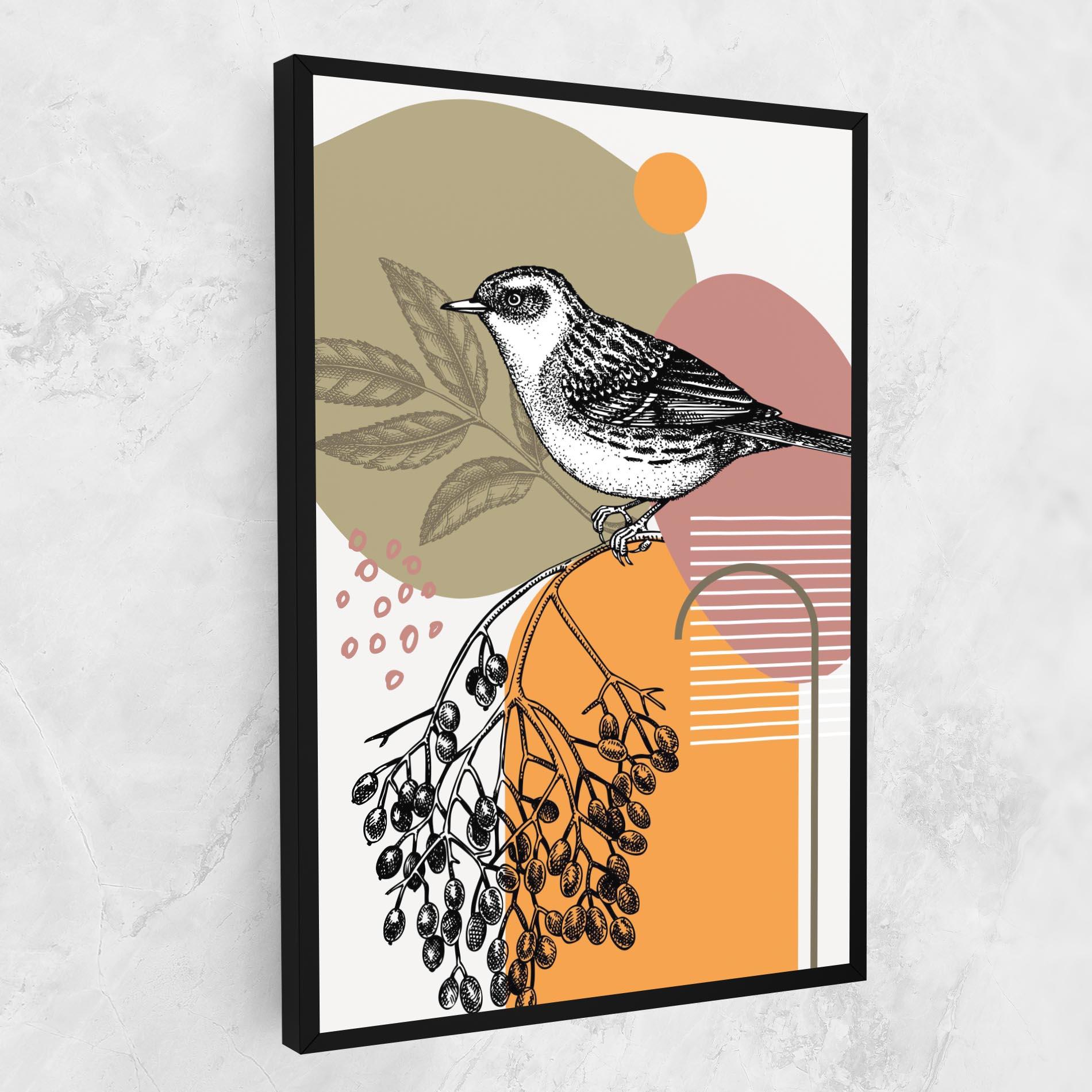 Leinwandbild Bird Collage mockup 1