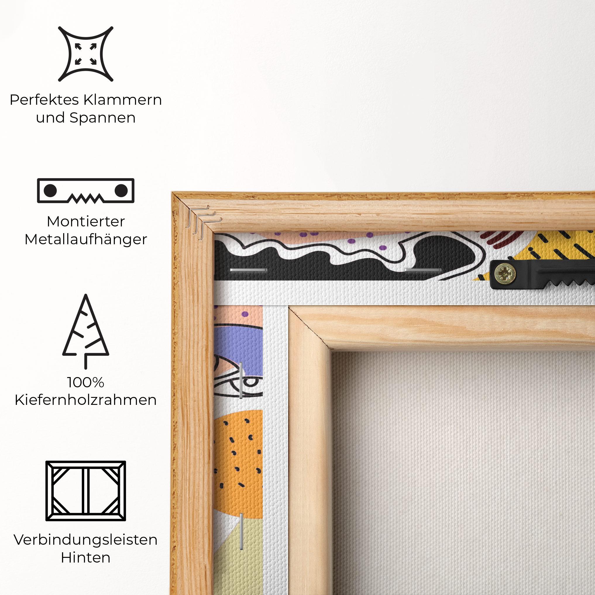 Leinwandbild Abstract Eye Face mockup 5