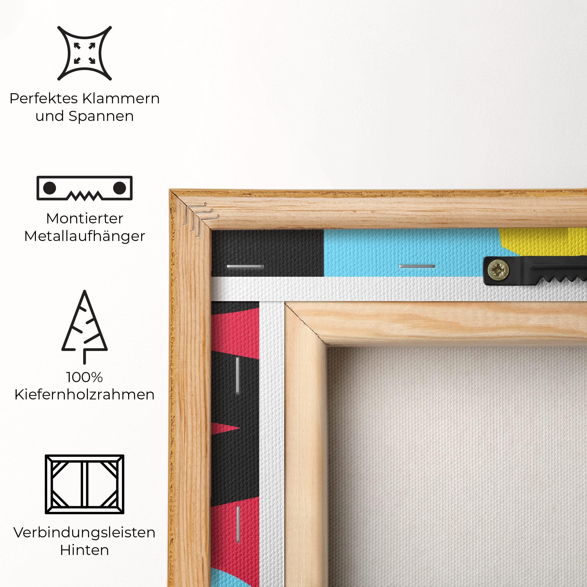 Leinwandbild Abstract Male Face mockup 5