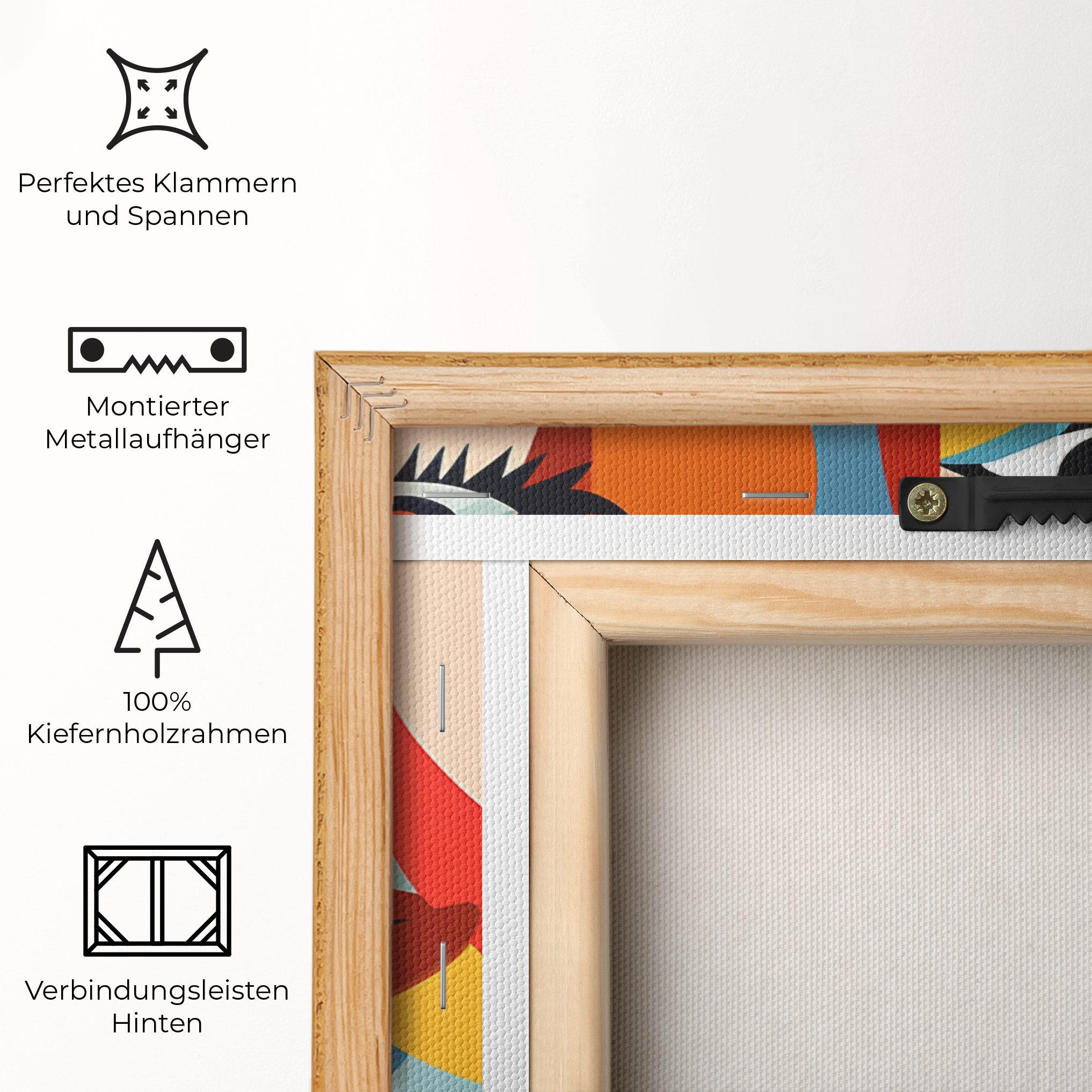 Leinwandbild Beauty Face Collage mockup 5