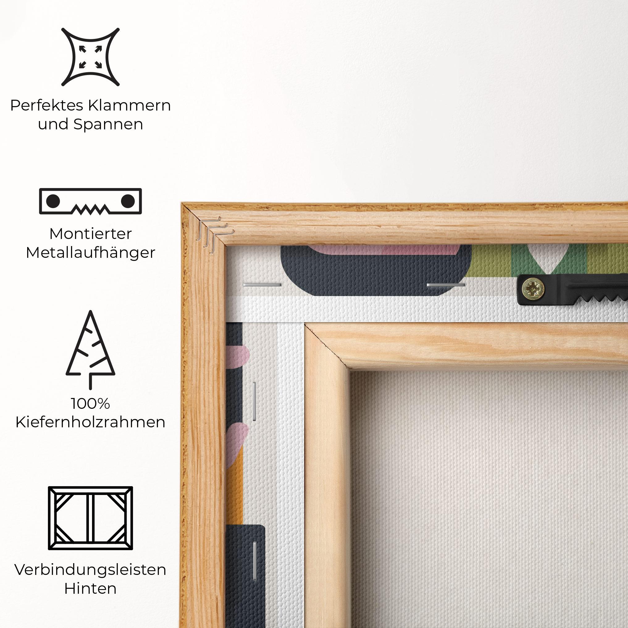 Leinwandbild Minimal People Collage mockup 5