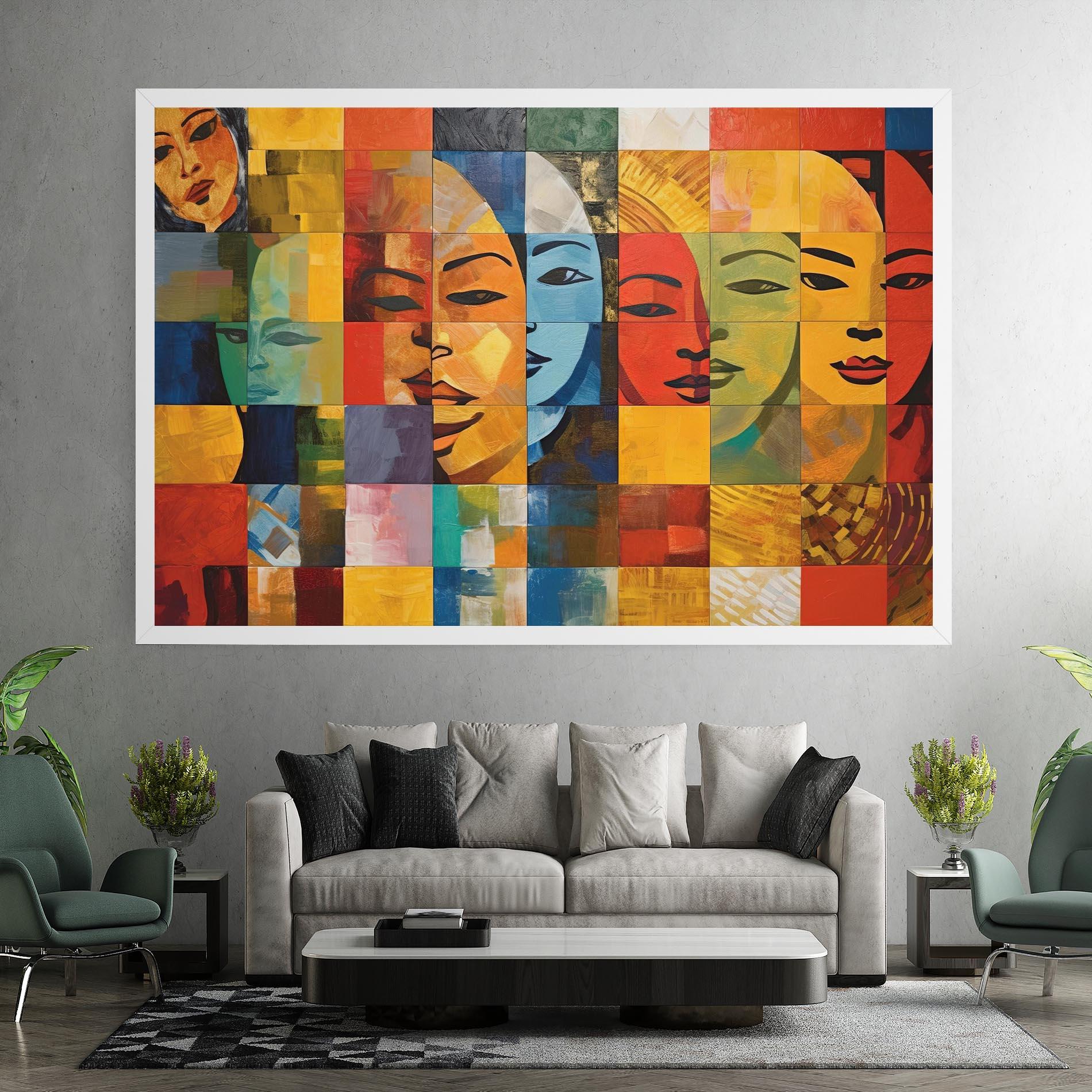 Leinwandbild Abstract Concept Collage mockup 7