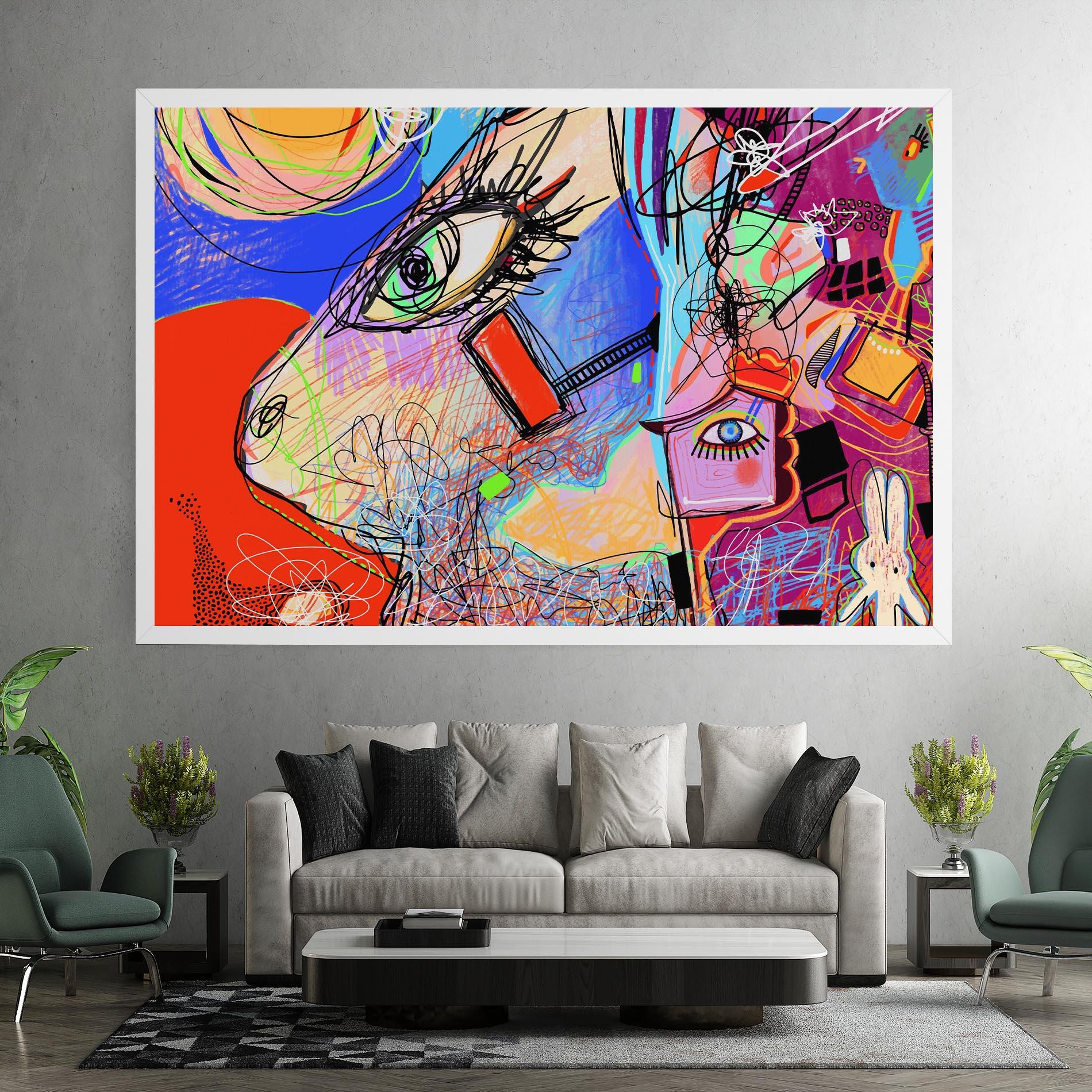 Leinwandbild Animal Eye Art mockup 7