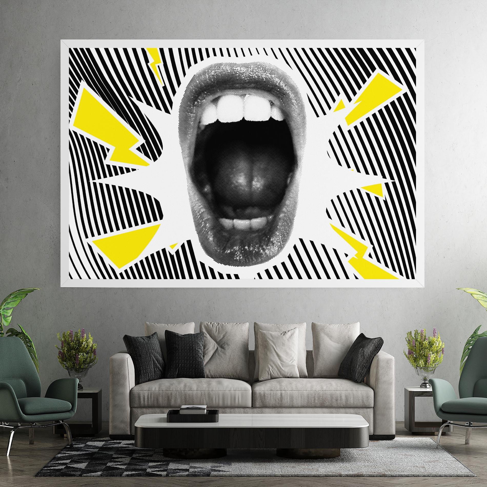 Leinwandbild Lightning Mouth mockup 7