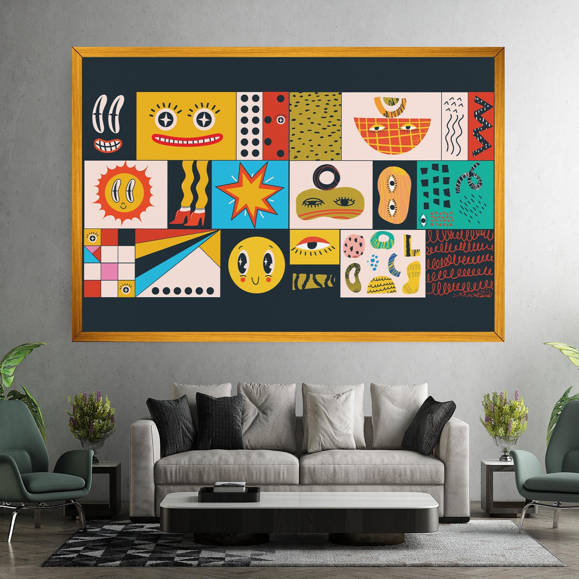 Leinwandbild Cool Eye Shape mockup 7