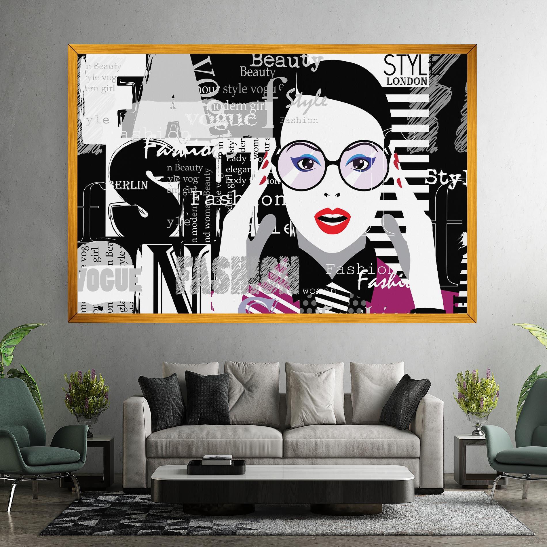 Leinwandbild Fashion Collage mockup 7