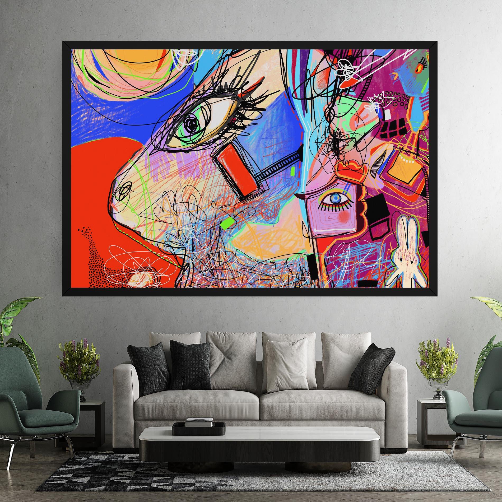 Leinwandbild Animal Eye Art mockup 7