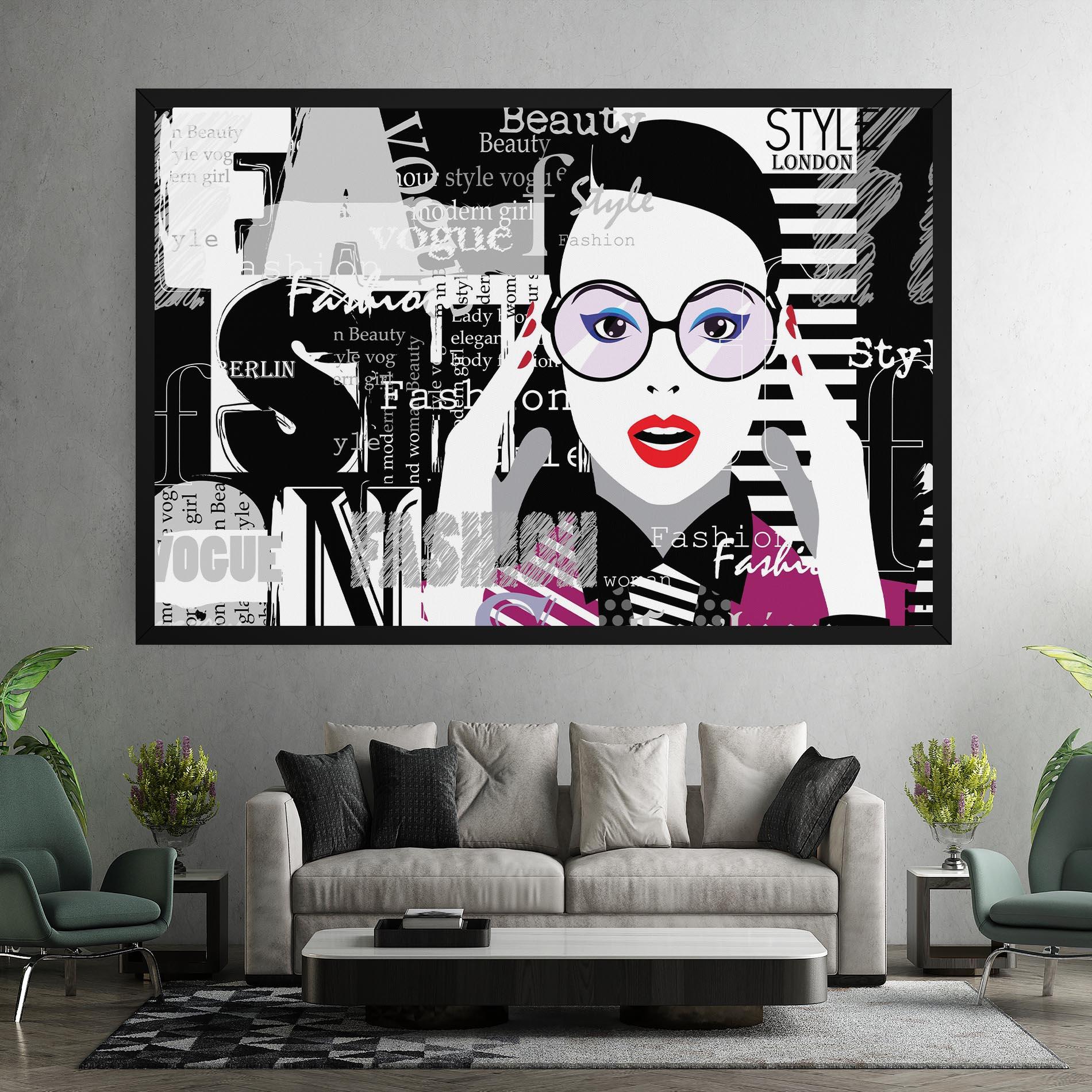 Leinwandbild Fashion Collage mockup 7