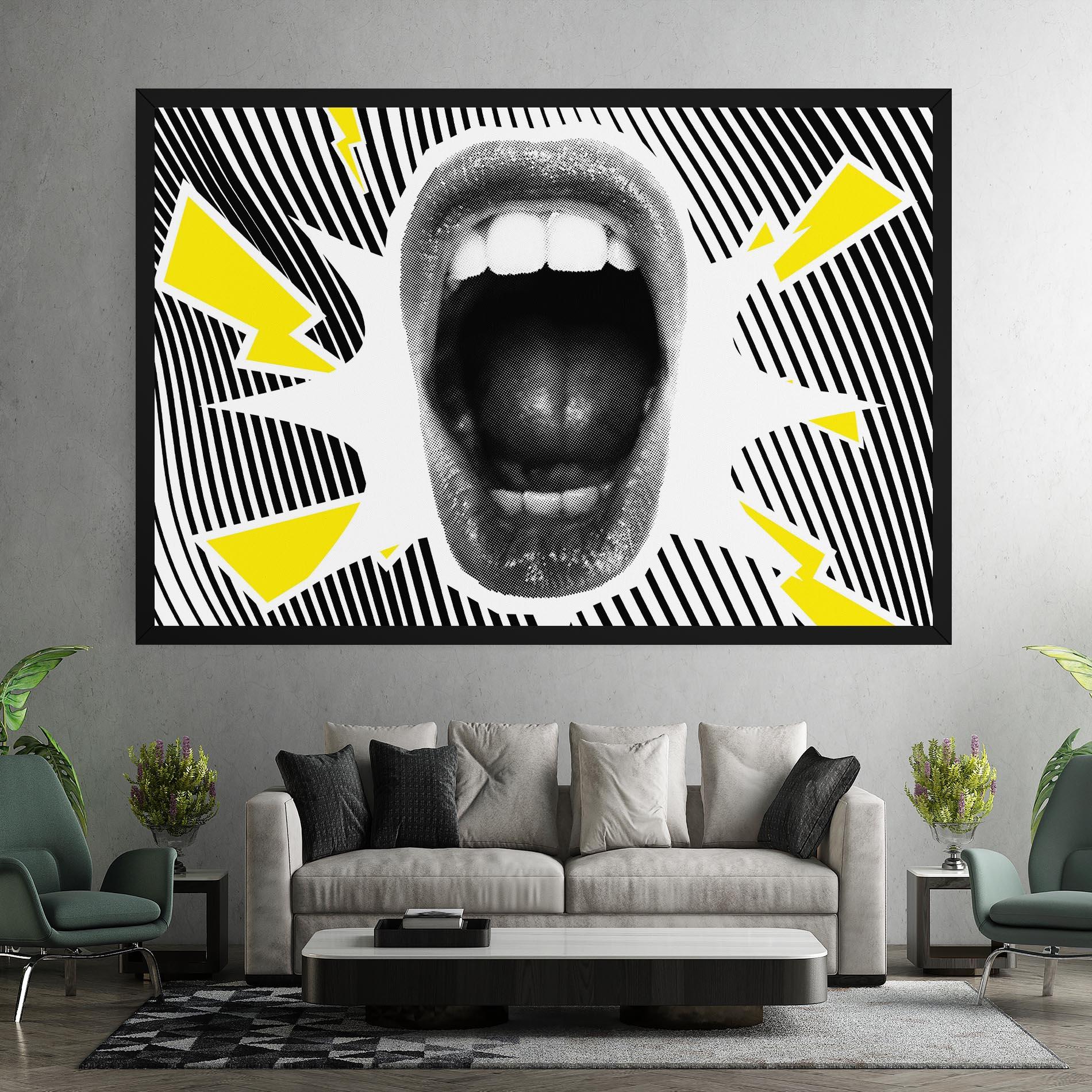 Leinwandbild Lightning Mouth mockup 7