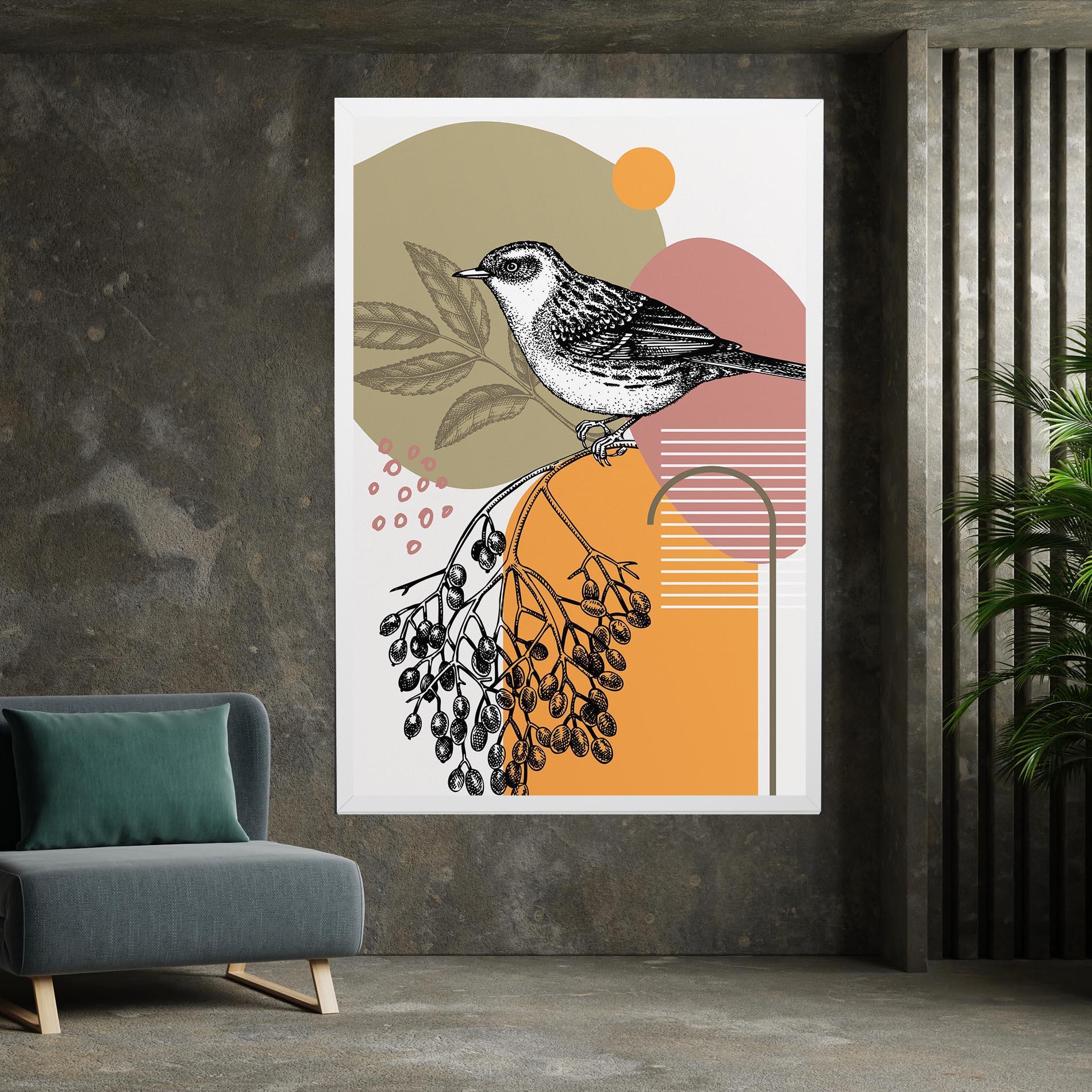 Leinwandbild Bird Collage mockup 7
