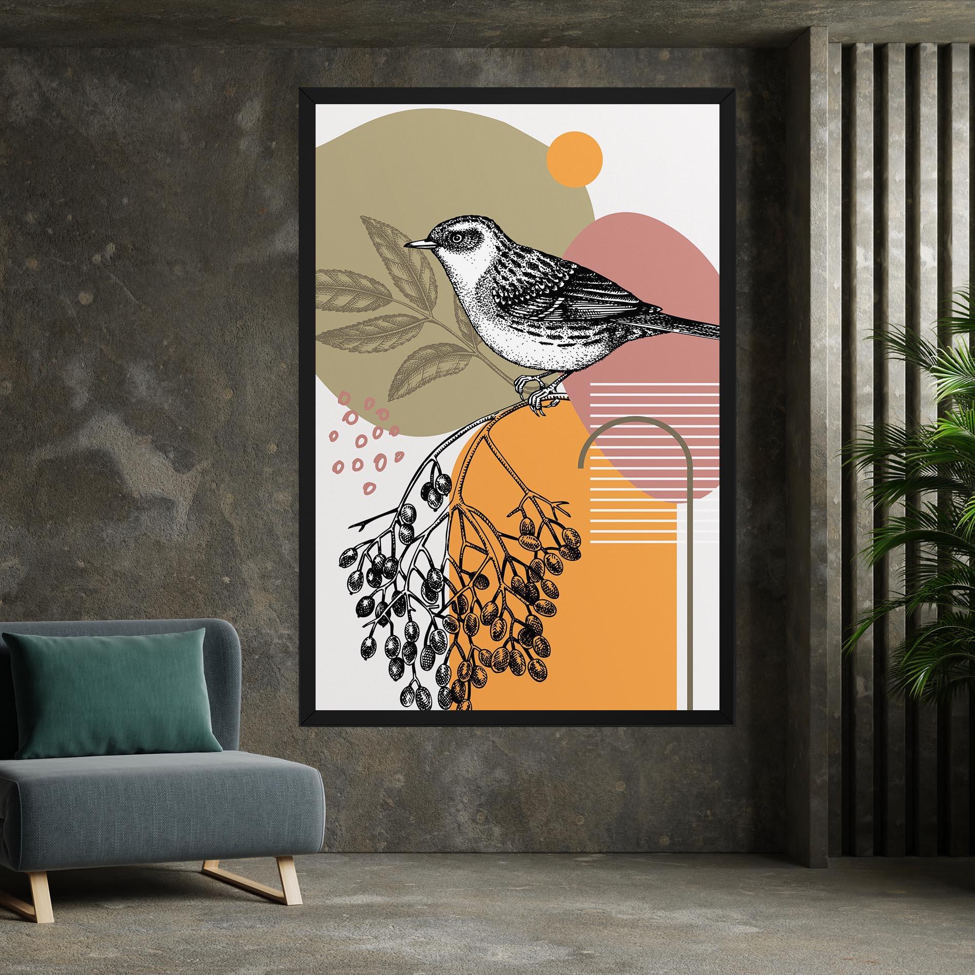 Leinwandbild Bird Collage mockup 7